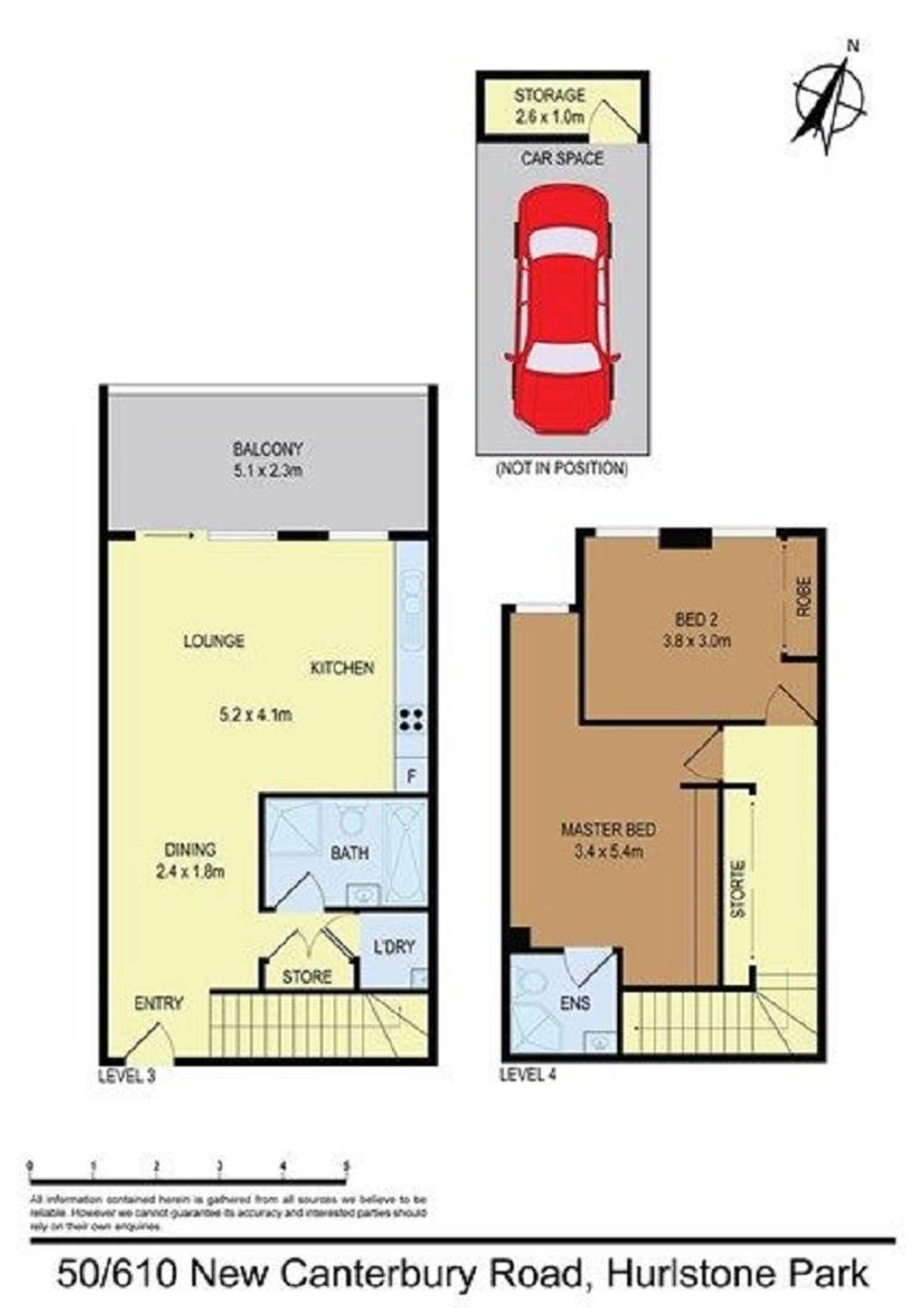 Floorplan of Homely apartment listing, 50/610 New Canterbury Road, Hurlstone Park NSW 2193