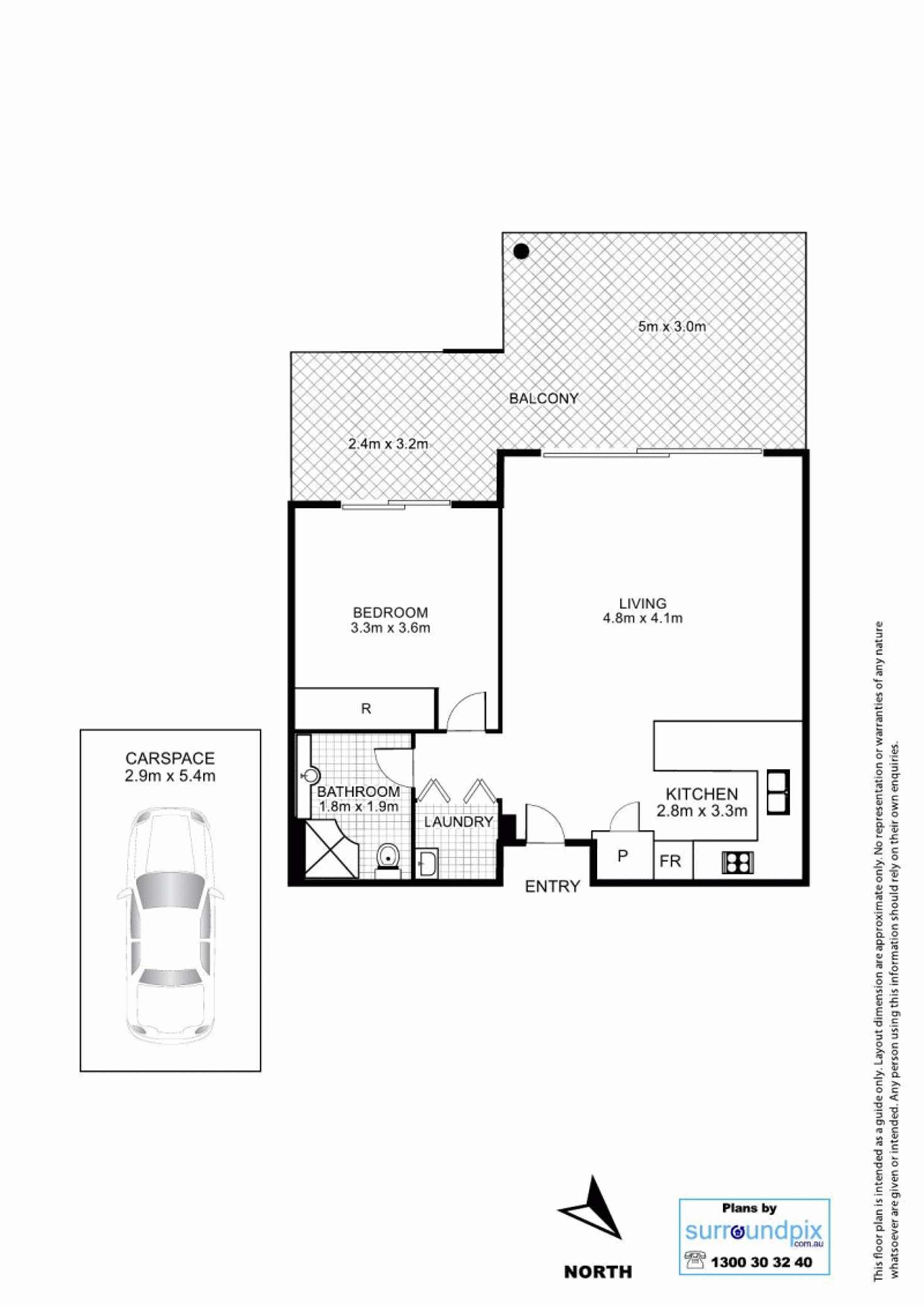 Floorplan of Homely unit listing, F27/592 Ann  St, Fortitude Valley QLD 4006