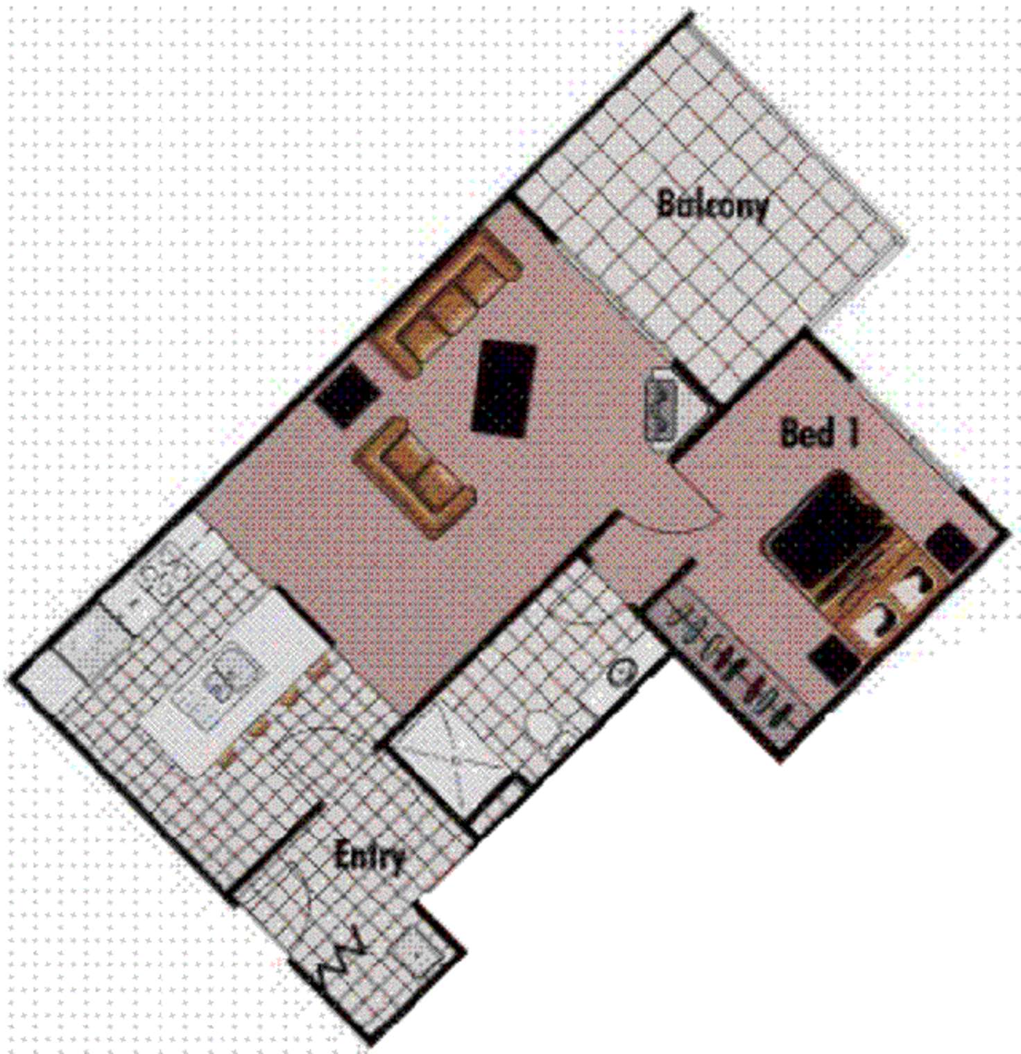 Floorplan of Homely apartment listing, 6 Exford St, Brisbane QLD 4000