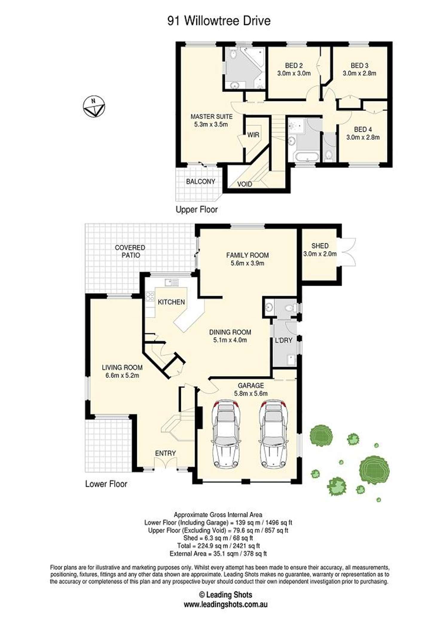 Floorplan of Homely house listing, 91 Willowtree Drive, Flinders View QLD 4305