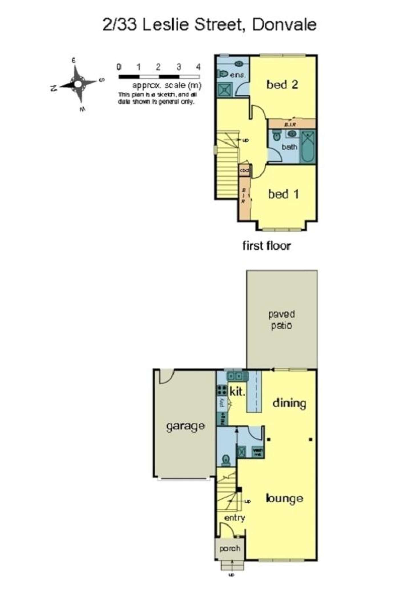 Floorplan of Homely house listing, 2/33 Leslie Street, Donvale VIC 3111
