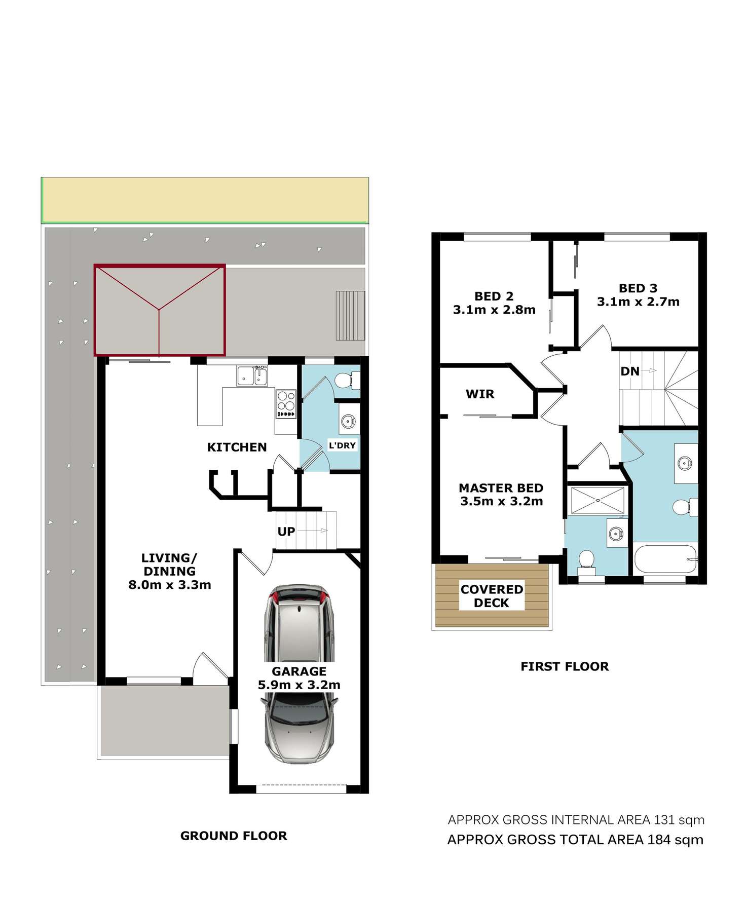 Floorplan of Homely townhouse listing, 12 Timms Road, Everton Hills QLD 4053