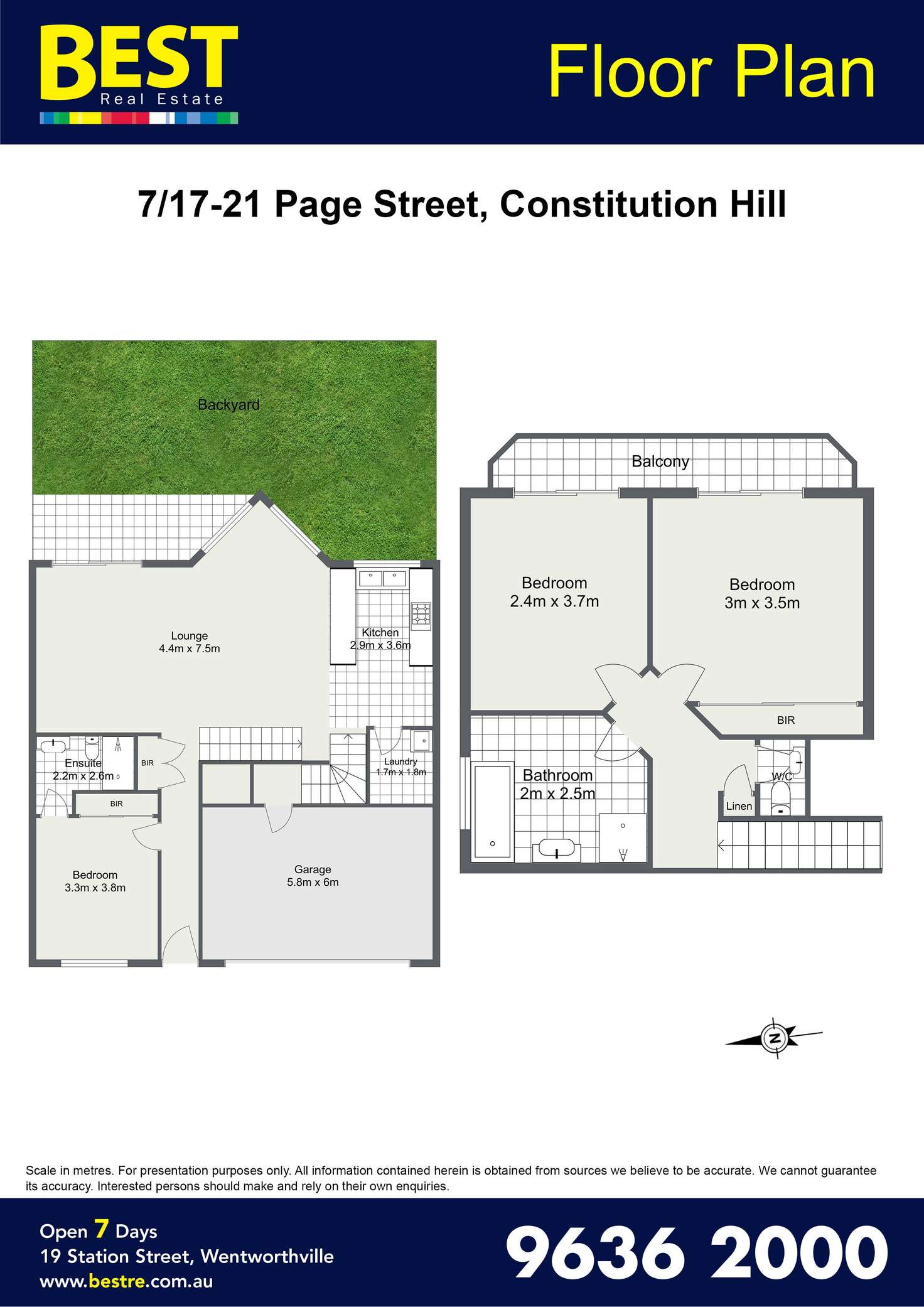 Floorplan of Homely villa listing, 7/17-19 Page Street, Wentworthville NSW 2145