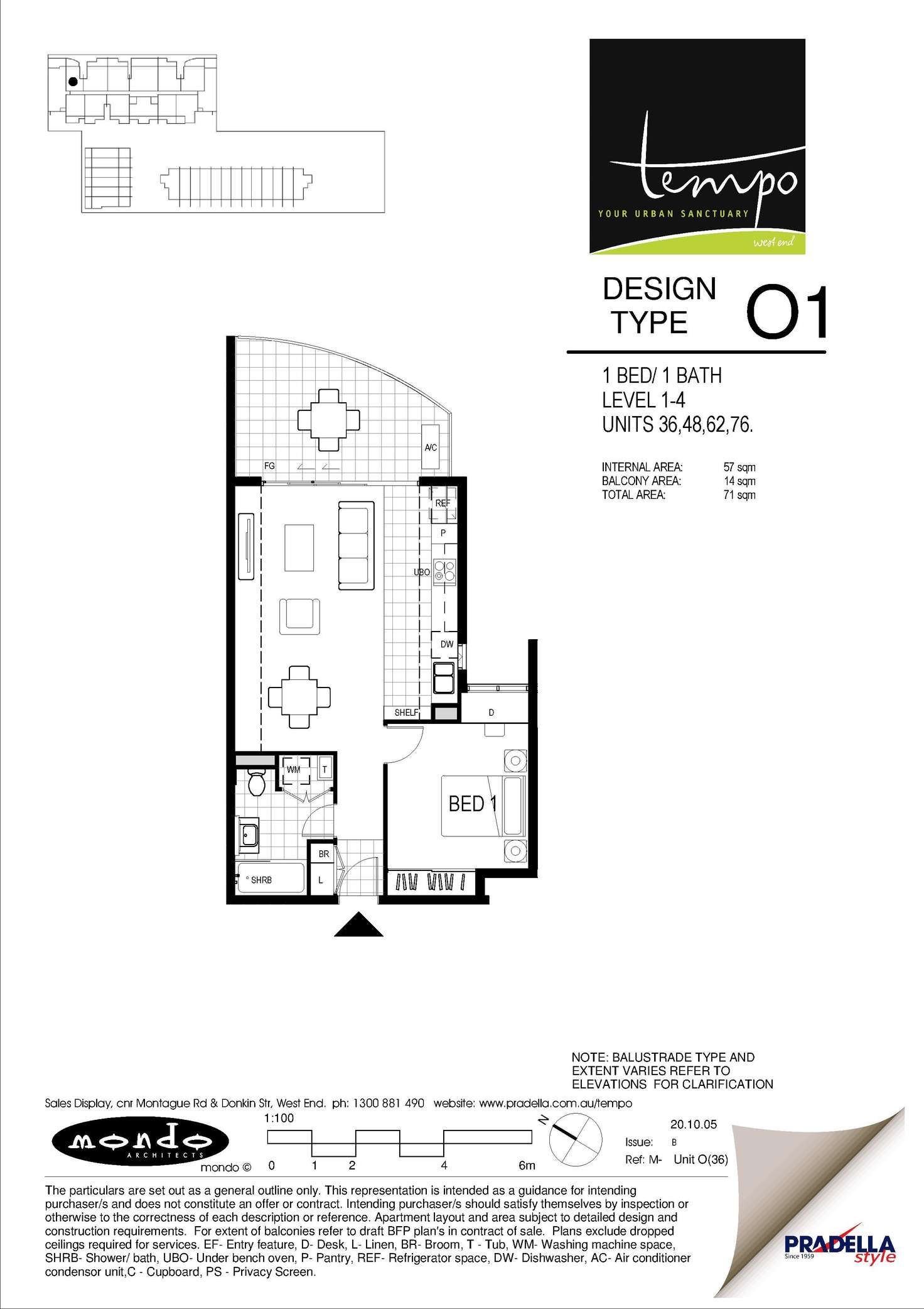 Floorplan of Homely unit listing, 76/20 Donkin, West End QLD 4101