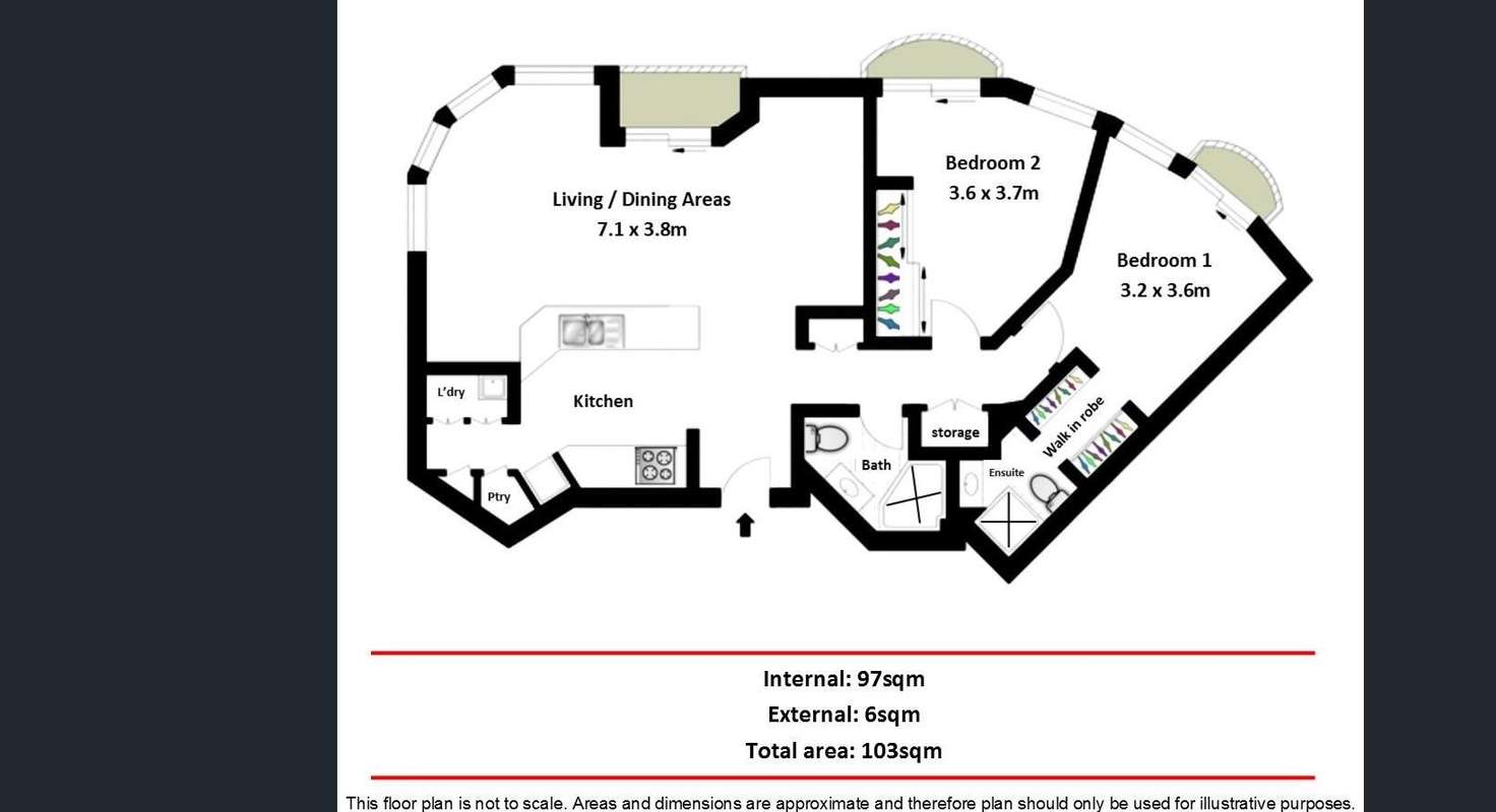 Floorplan of Homely apartment listing, 22L/35 Howard Street, Brisbane QLD 4000