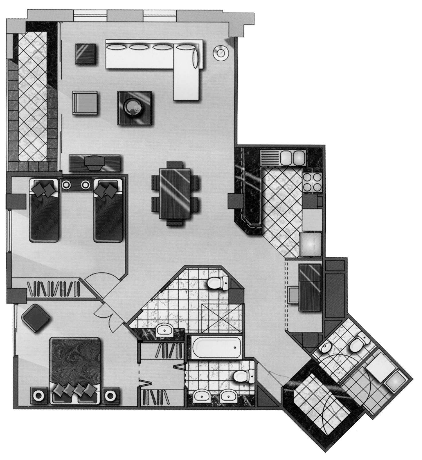 Floorplan of Homely unit listing, 201 Edward Street, Brisbane QLD 4000