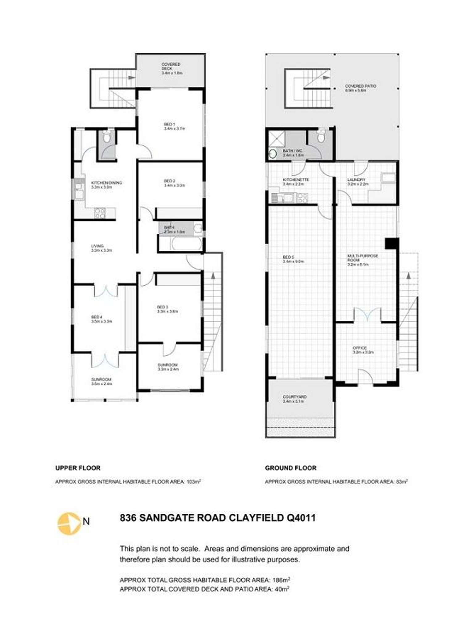 Floorplan of Homely house listing, 836 Sandgate Road, Clayfield QLD 4011