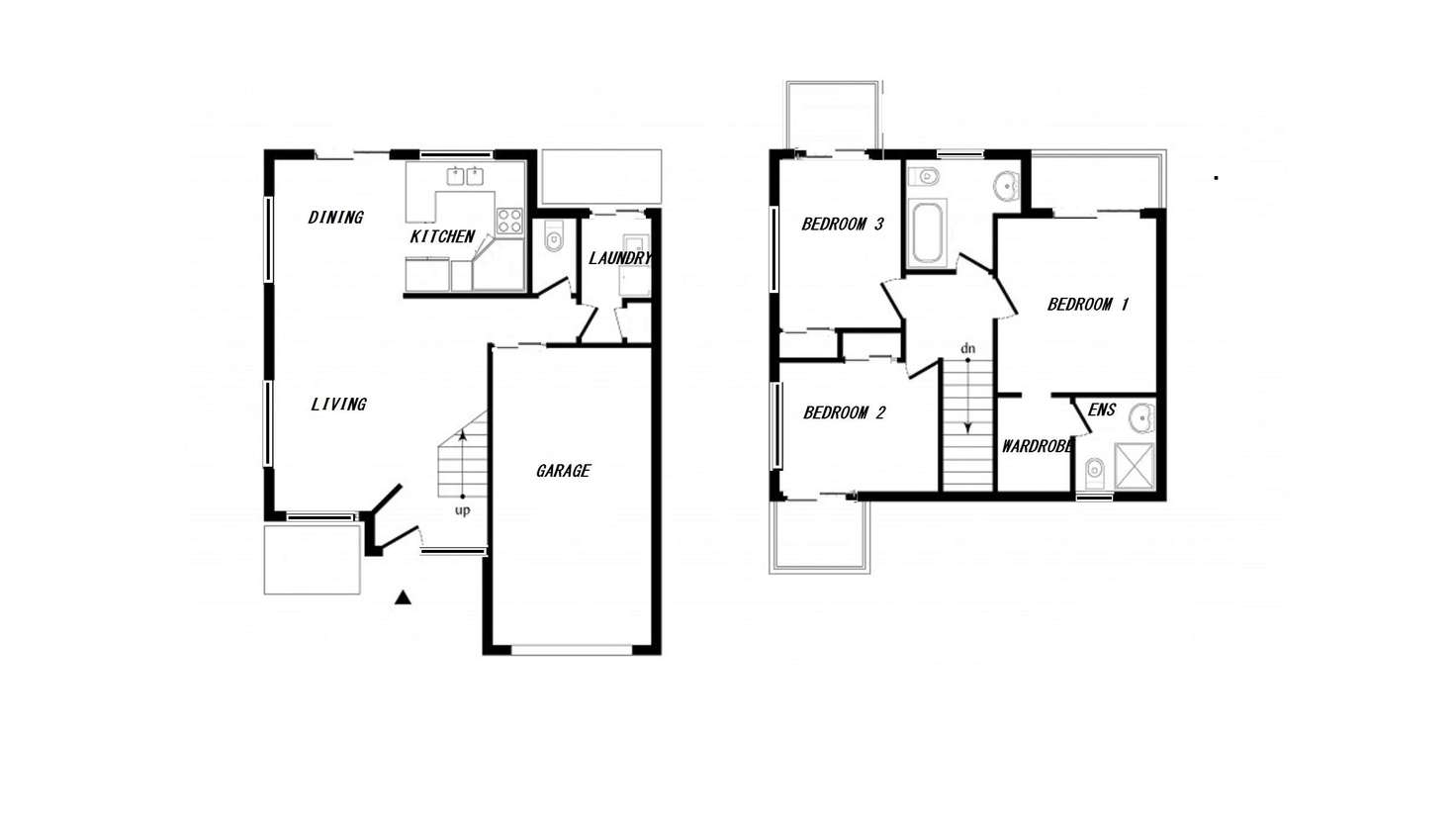 Floorplan of Homely townhouse listing, 134 Hill Road, Runcorn QLD 4113