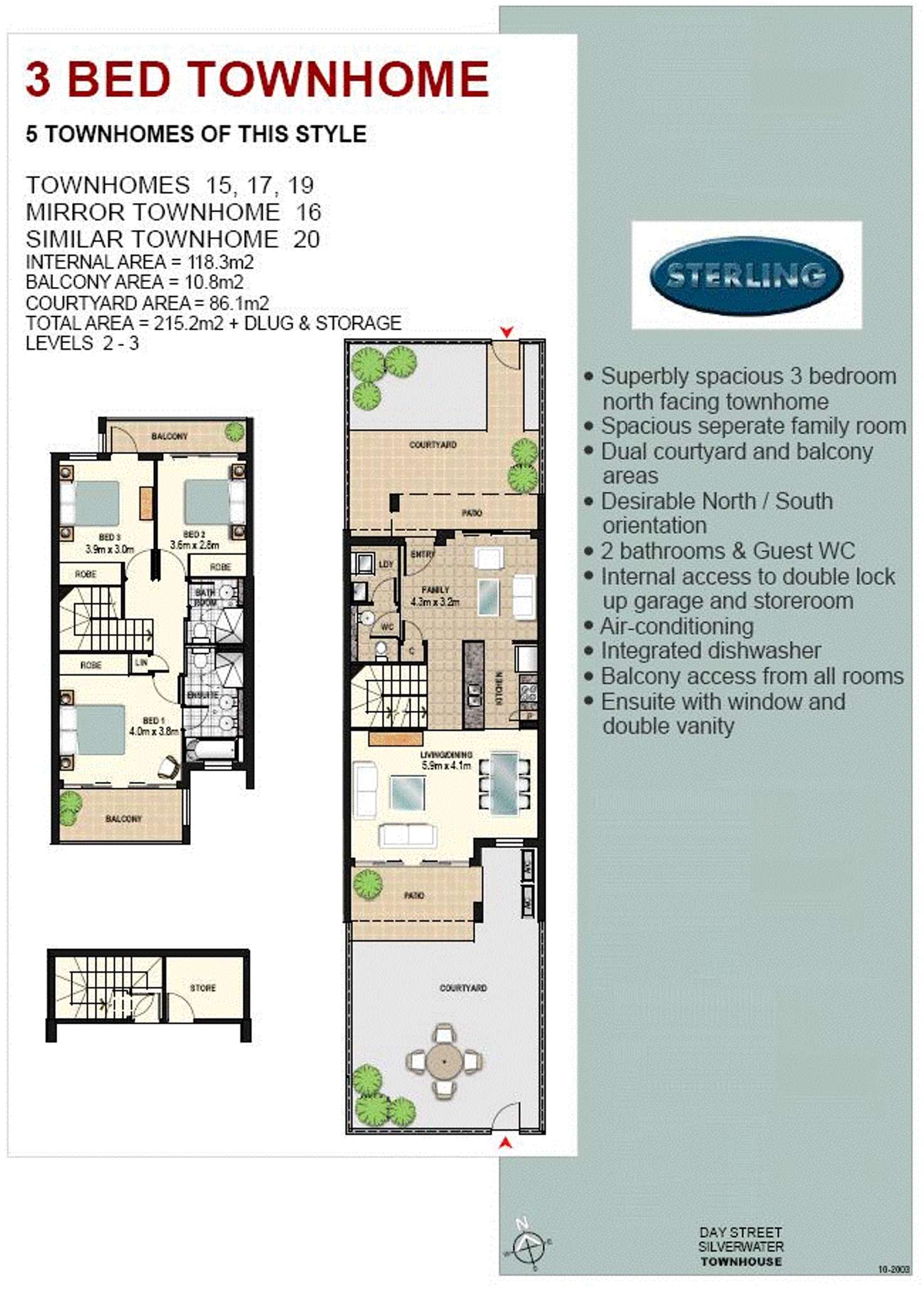 Floorplan of Homely townhouse listing, unit 17/18 Day, Silverwater NSW 2128