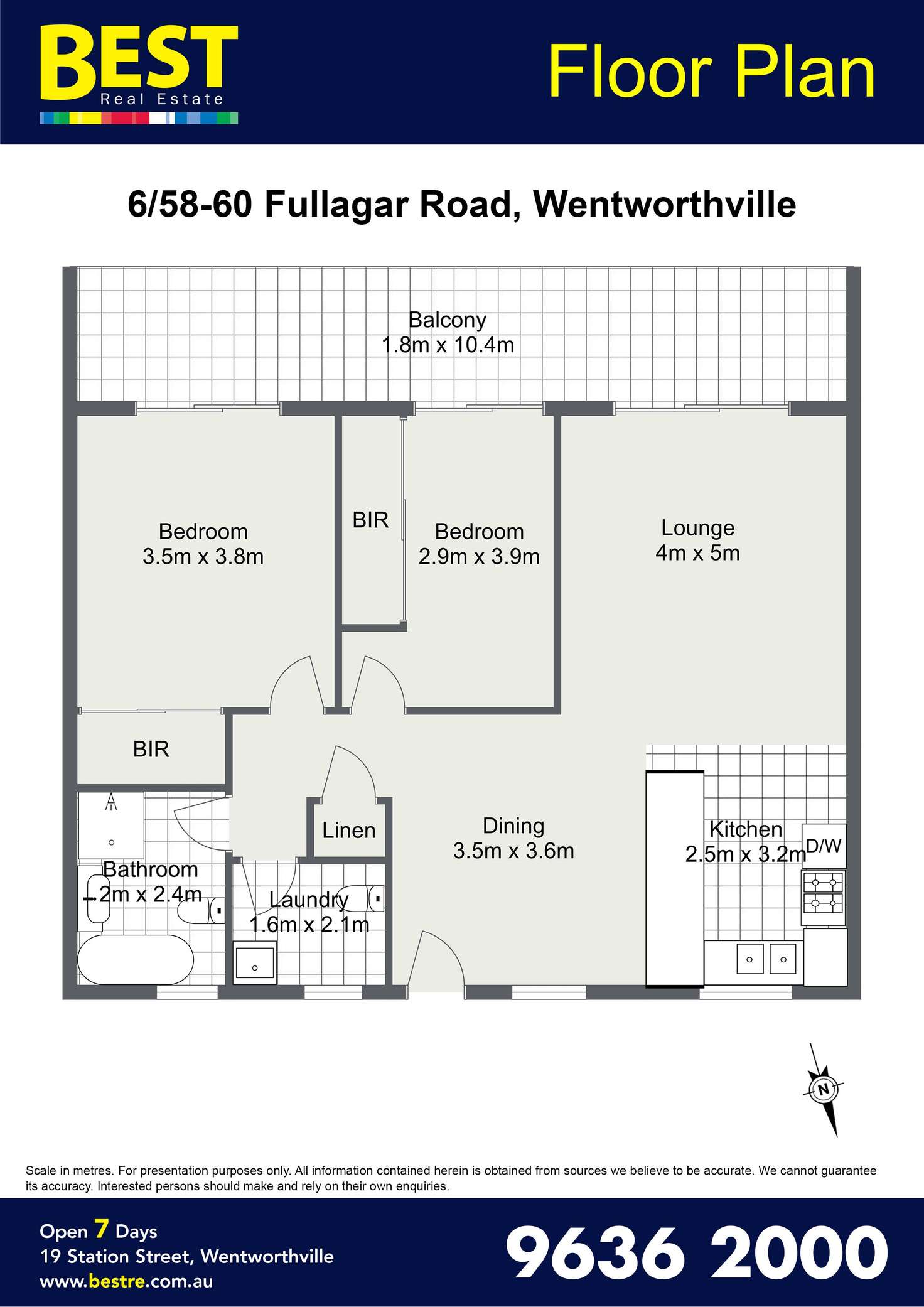 Floorplan of Homely unit listing, 6/58-60 Fullagar Road, Wentworthville NSW 2145