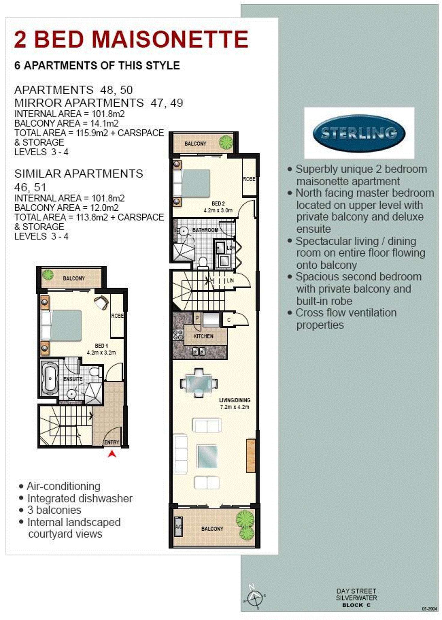 Floorplan of Homely unit listing, unit 47/18 Day, Silverwater NSW 2128