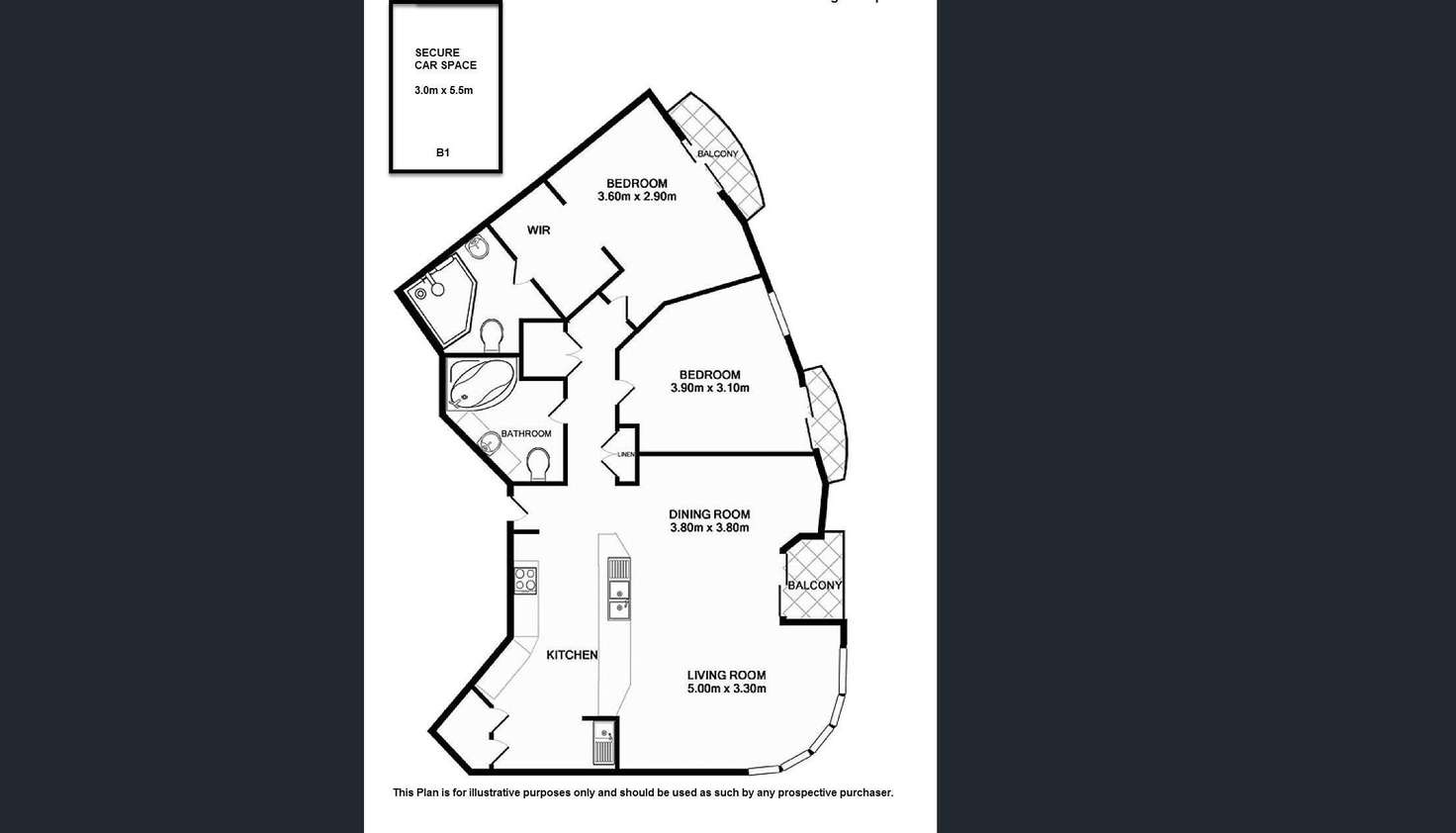 Floorplan of Homely apartment listing, 15K/35 Howard Street, Brisbane QLD 4000