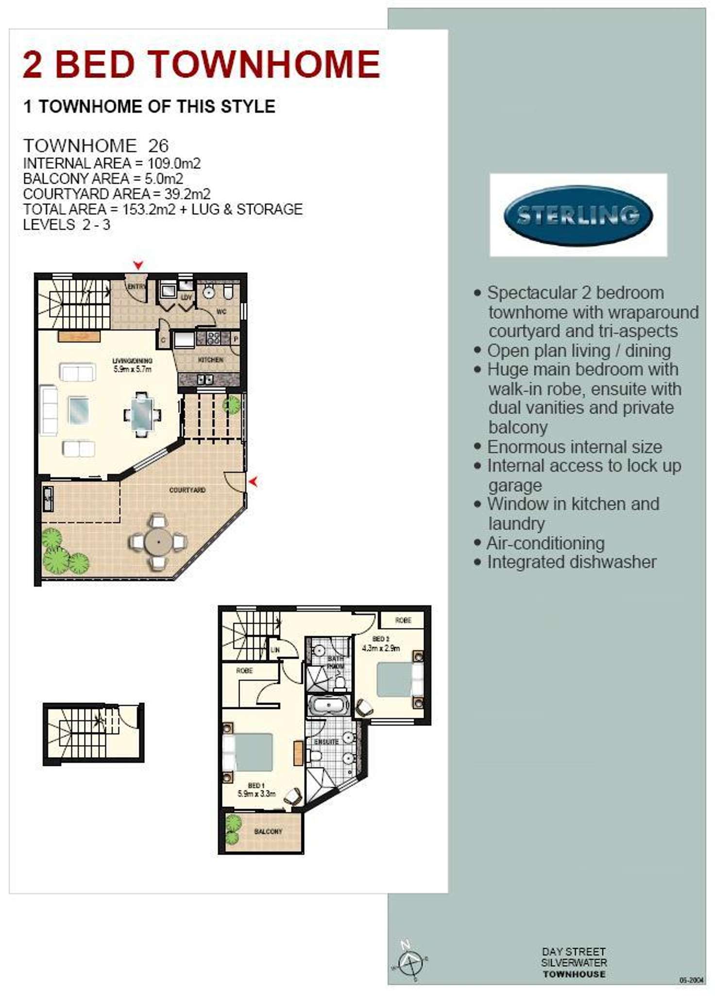 Floorplan of Homely townhouse listing, Unit 26/18 Day, Silverwater NSW 2128