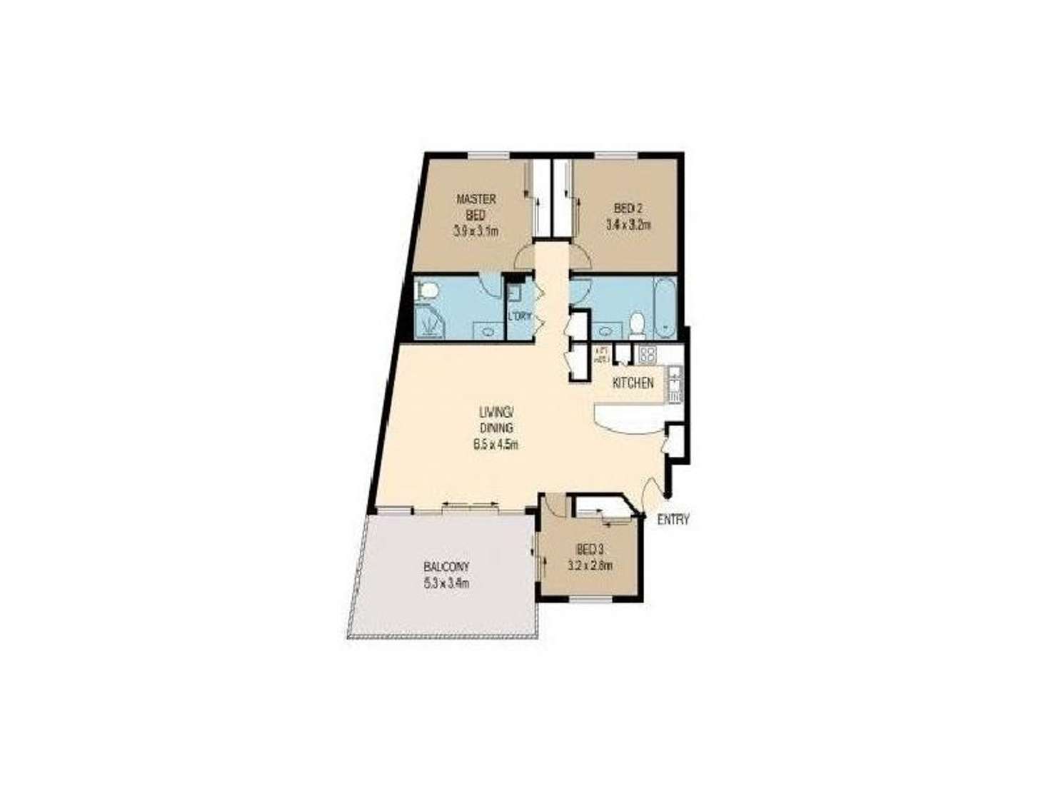 Floorplan of Homely unit listing, 38/300 Sir Fred Schonell Drive, St Lucia QLD 4067