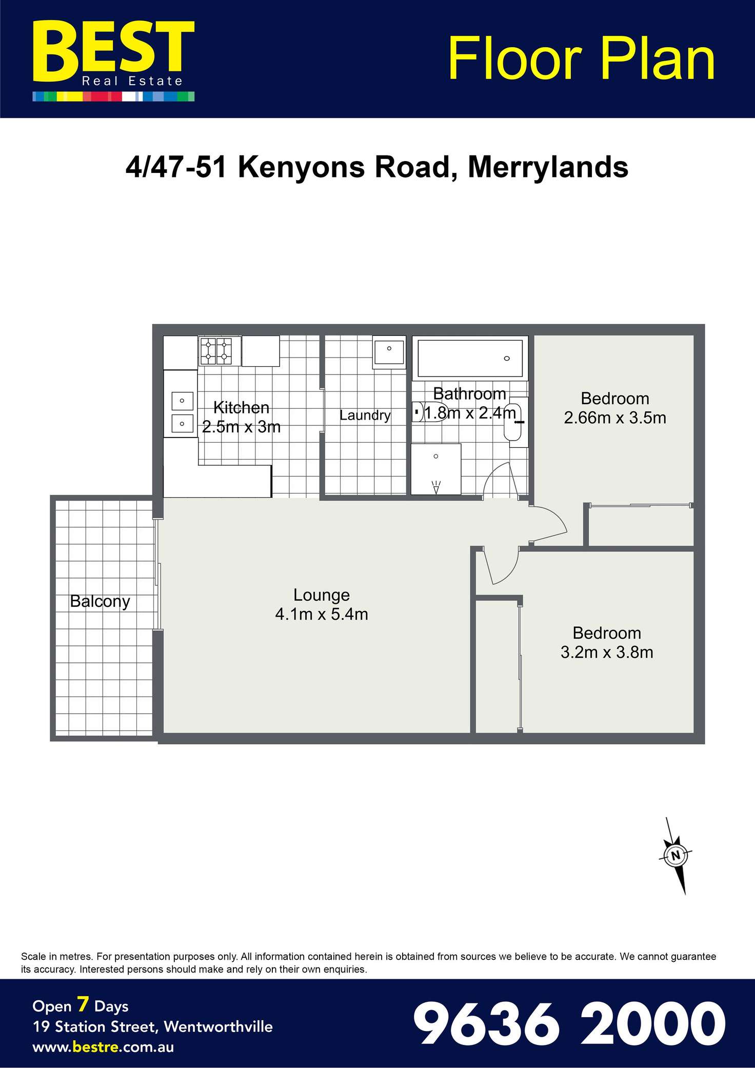 Floorplan of Homely unit listing, 4/47 Kenyons Road, Merrylands NSW 2160