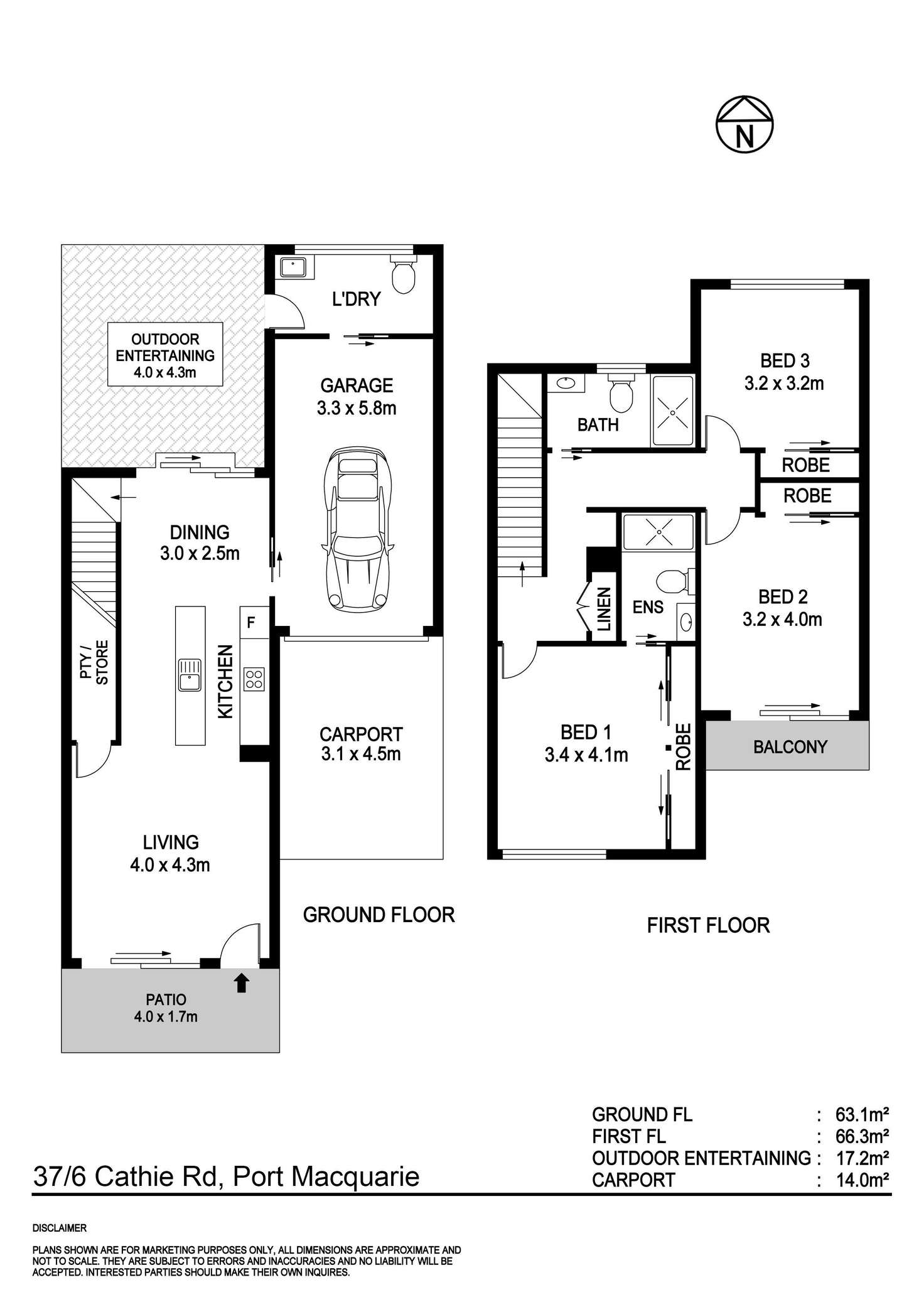 Floorplan of Homely house listing, 37/2-10 Cathie Road, Port Macquarie NSW 2444