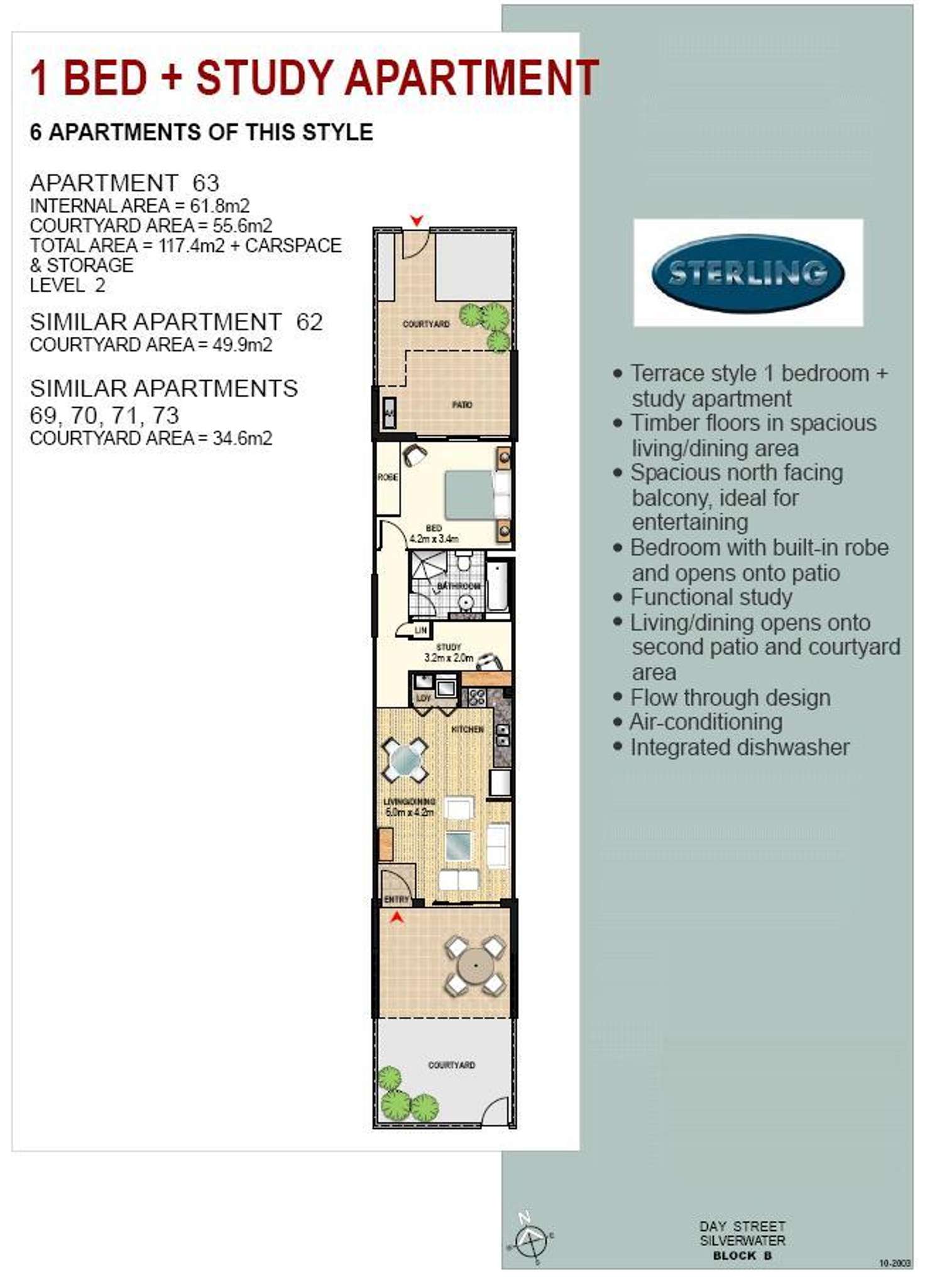 Floorplan of Homely unit listing, unit 71/3 Carnarvon, Silverwater NSW 2128