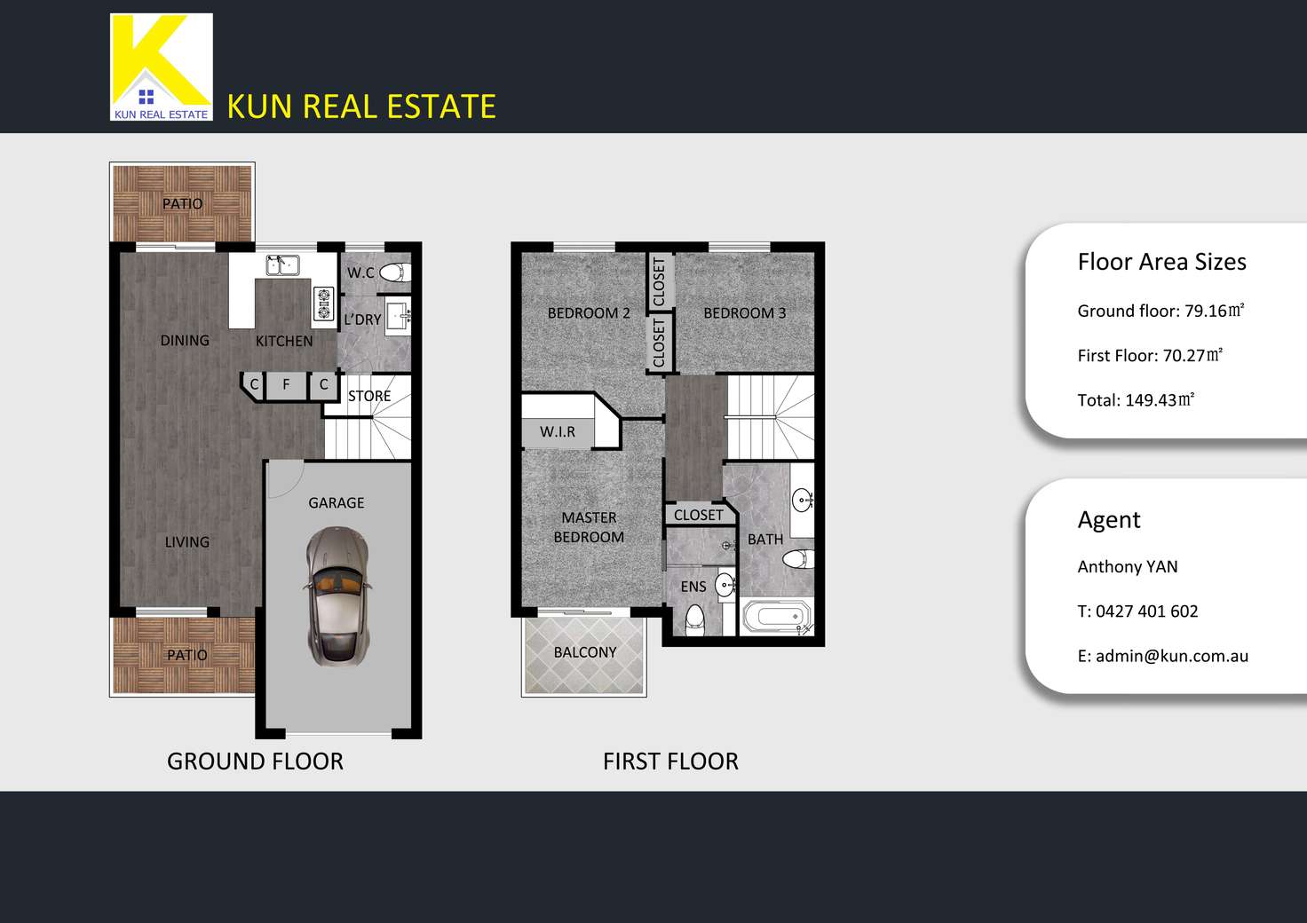Floorplan of Homely townhouse listing, Unit 55/1 McAuley Parade, Pacific Pines QLD 4211