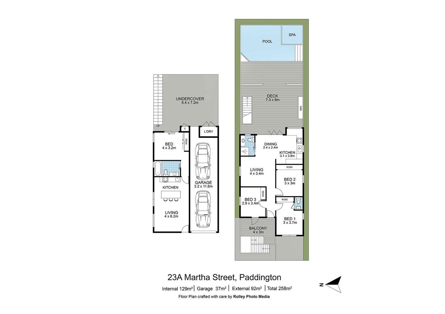 Floorplan of Homely house listing, 23A Martha Street, Paddington QLD 4064