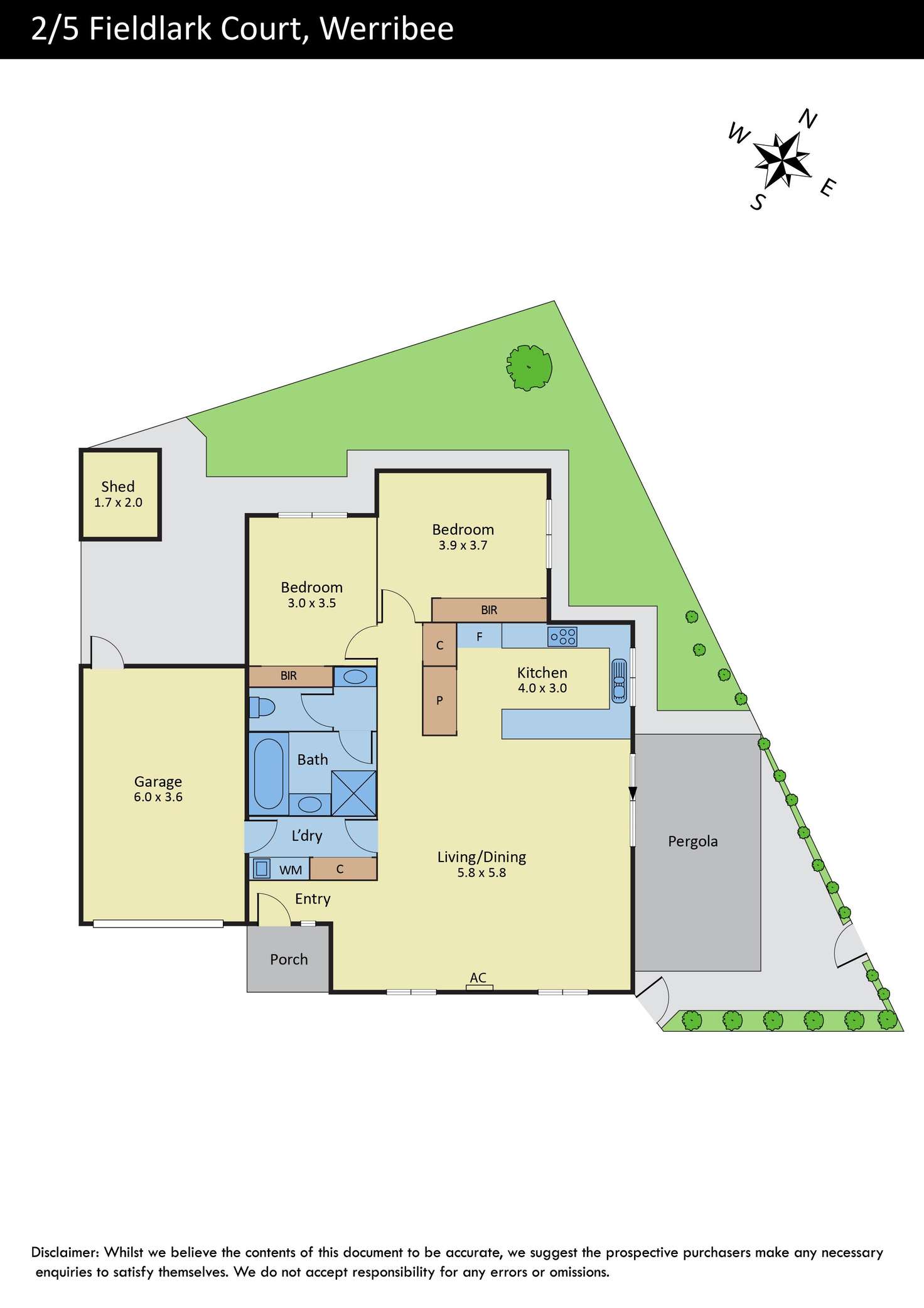 Floorplan of Homely house listing, 2/5 Fieldlark Court, Werribee VIC 3030