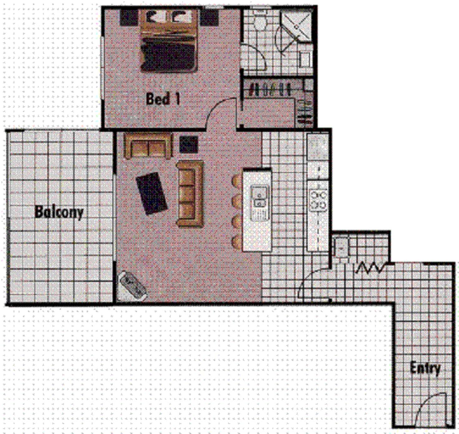 Floorplan of Homely apartment listing, 6 Exford Street, Brisbane QLD 4000