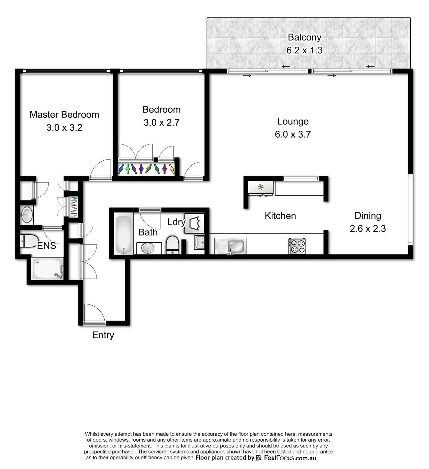 Floorplan of Homely unit listing, 204 Alice St, Brisbane QLD 4000