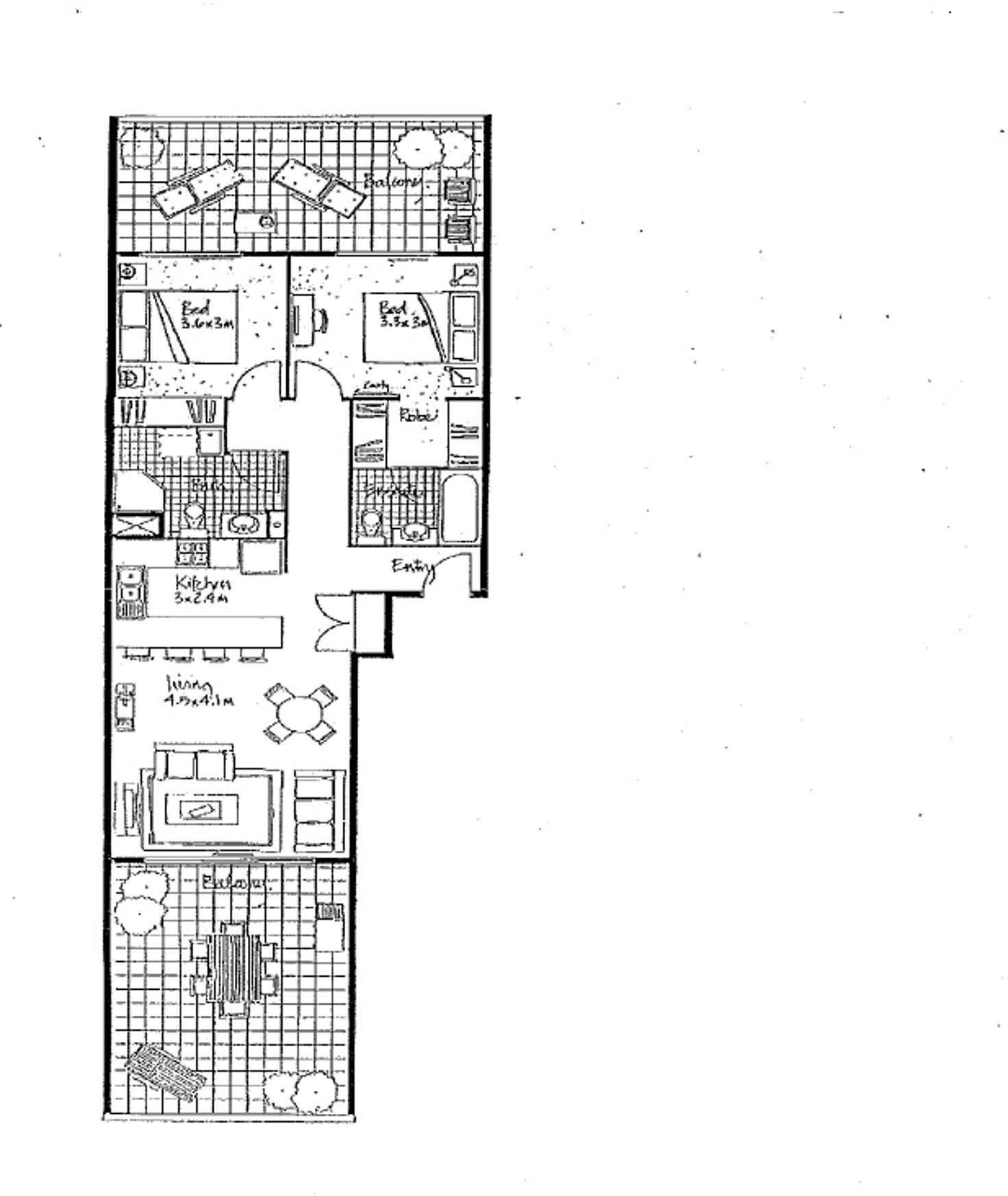 Floorplan of Homely unit listing, L7F/41 Gotha Street, Fortitude Valley QLD 4006