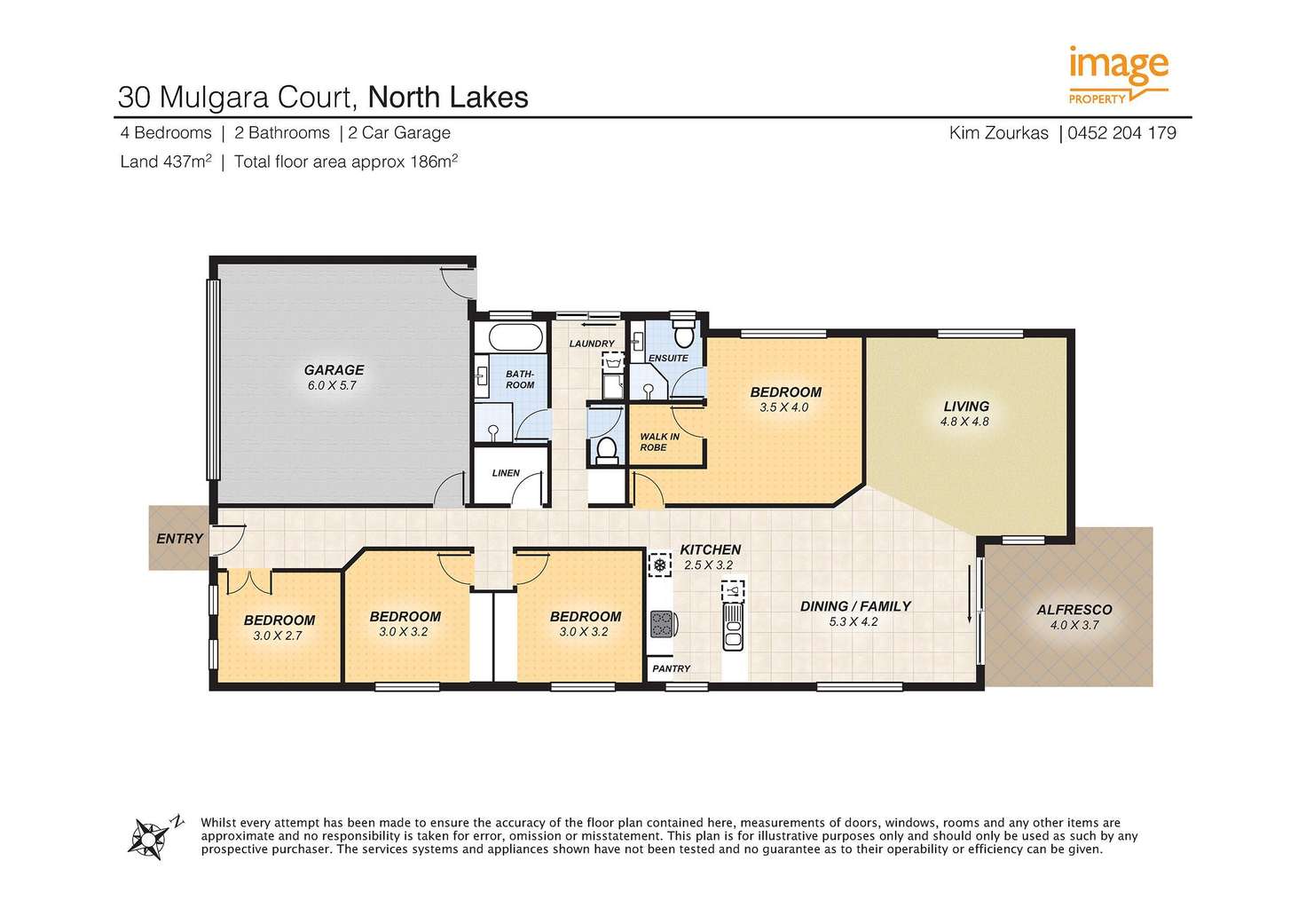 Floorplan of Homely house listing, 30 Mulgara Court, North Lakes QLD 4509
