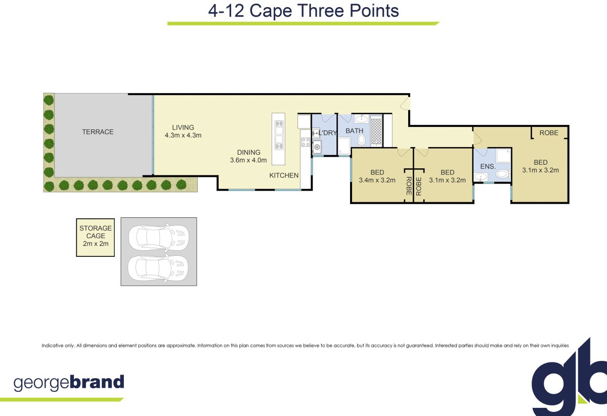 Floorplan of Homely unit listing, 4/12 Cape Three Points Road, Avoca Beach NSW 2251