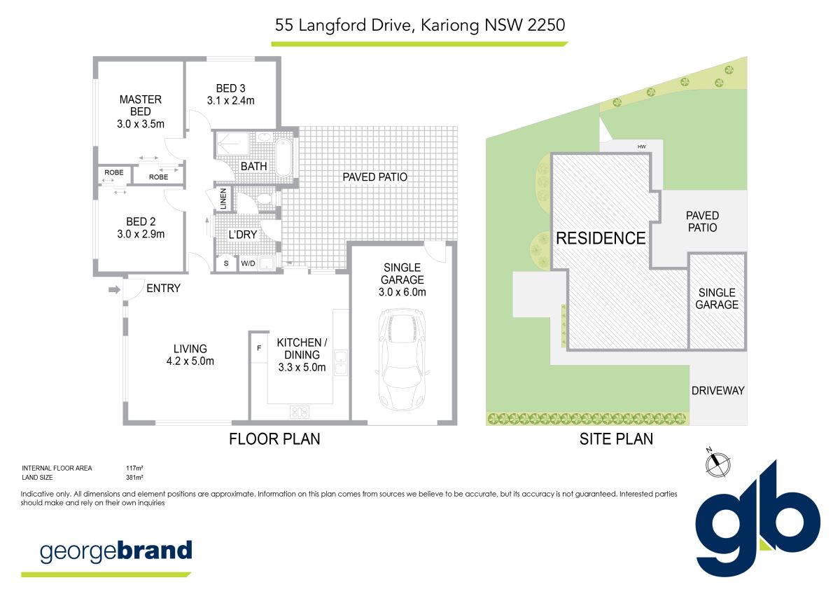 Floorplan of Homely house listing, 55 Langford Drive, Kariong NSW 2250