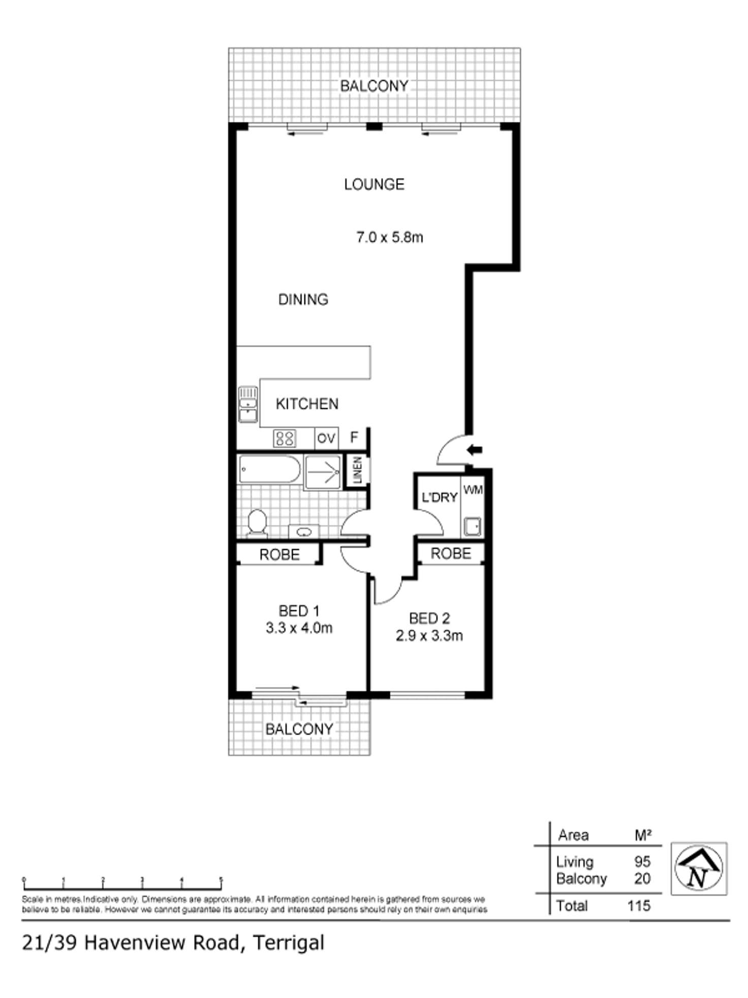 Floorplan of Homely unit listing, 21/39-45 Havenview Road, Terrigal NSW 2260