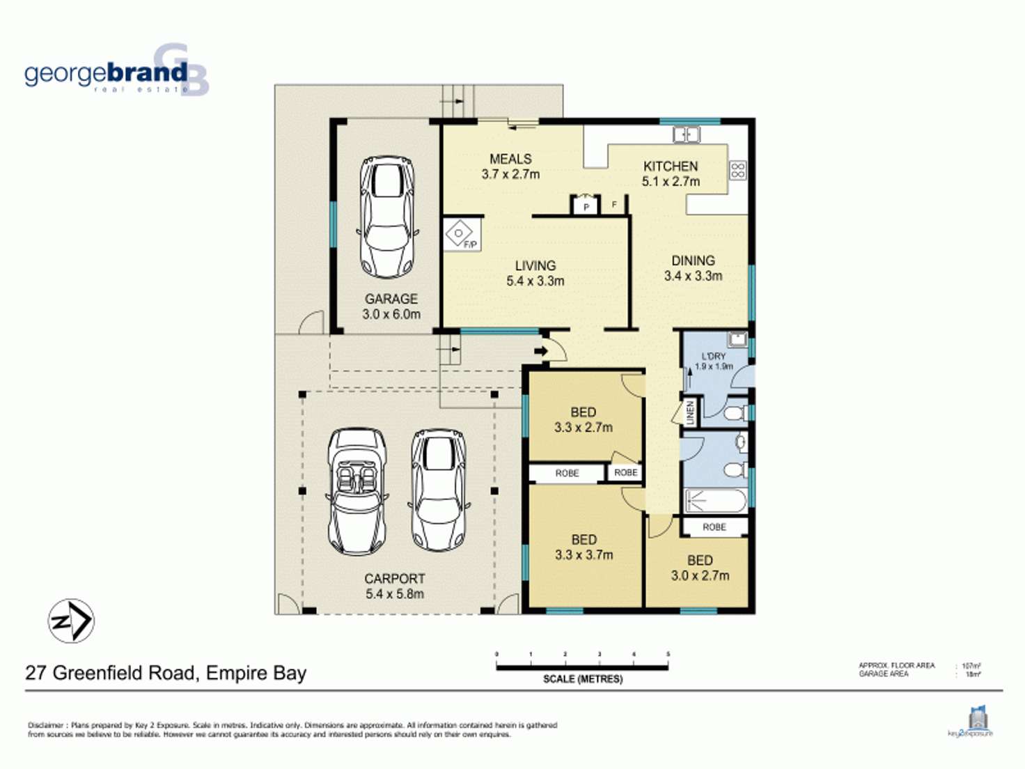 Floorplan of Homely house listing, 27 Greenfield Rd, Empire Bay NSW 2257