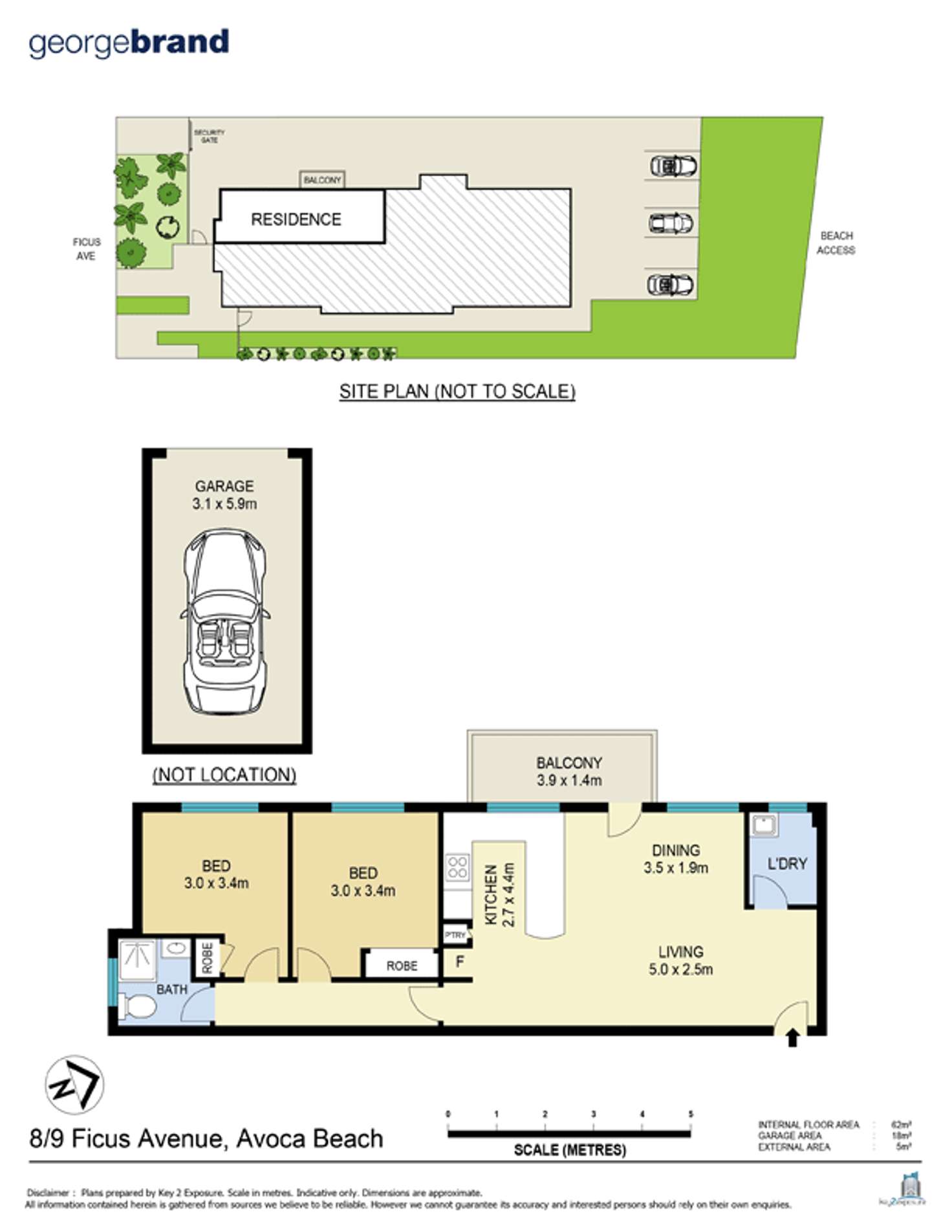 Floorplan of Homely unit listing, 8/9 Ficus Avenue, Avoca Beach NSW 2251