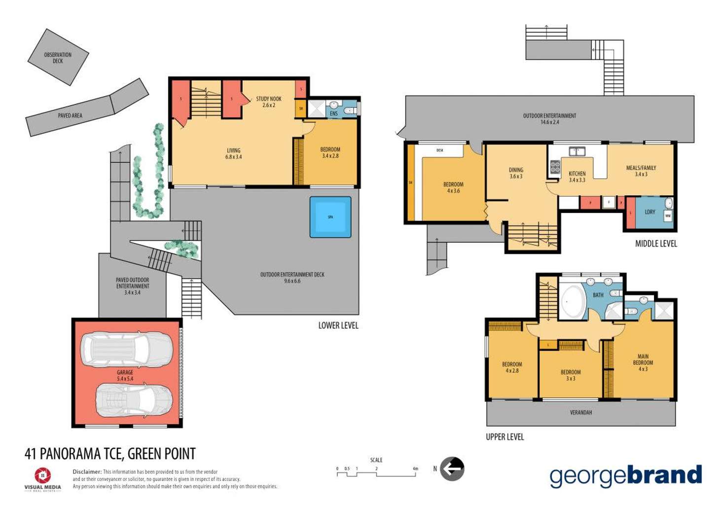 Floorplan of Homely house listing, 41 Panorama Terrace, Green Point NSW 2251