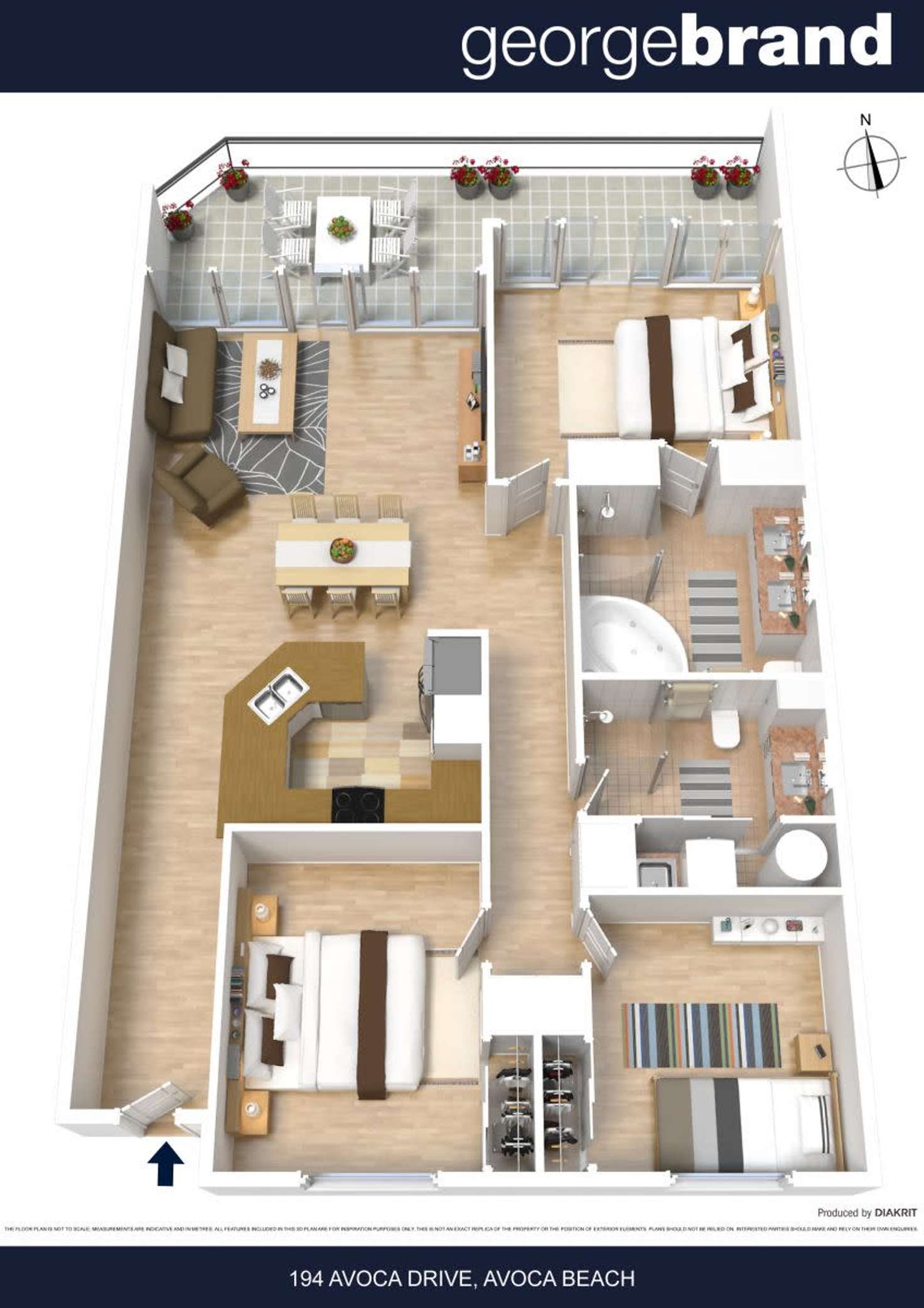 Floorplan of Homely unit listing, 13/194 Avoca Drive, Avoca Beach NSW 2251