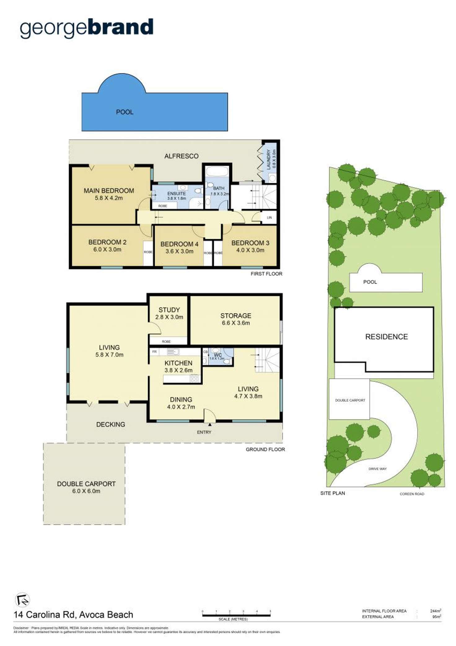 Floorplan of Homely house listing, 14 Carolina Park Road, Avoca Beach NSW 2251