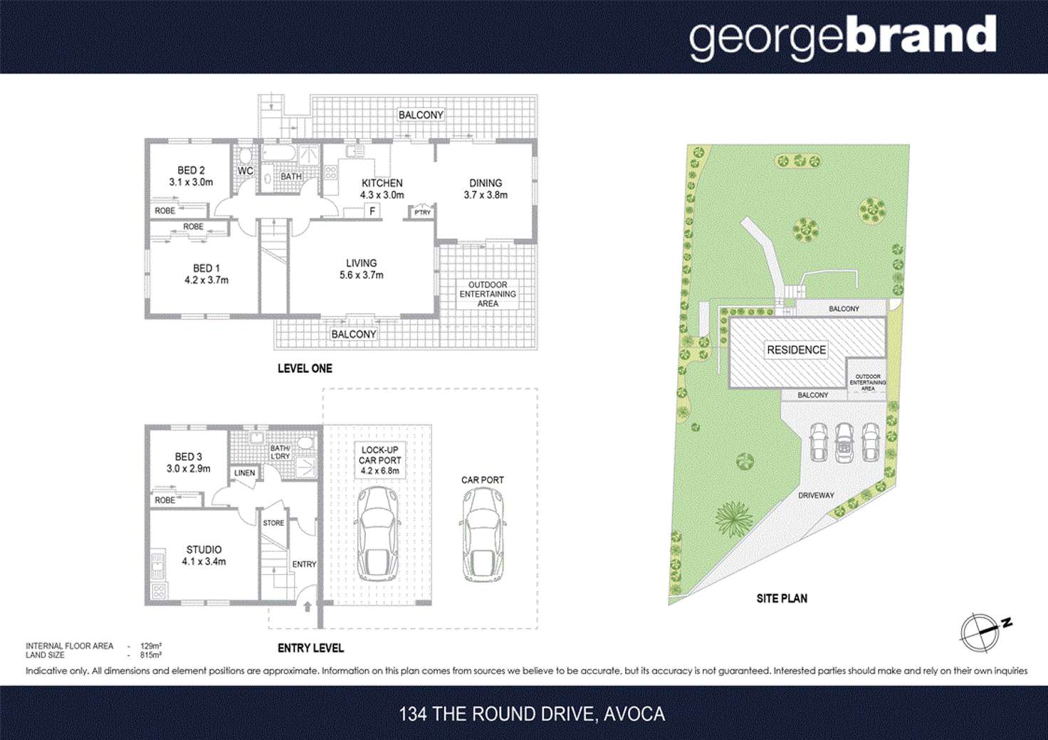 Floorplan of Homely house listing, 134 The Round Drive, Avoca Beach NSW 2251