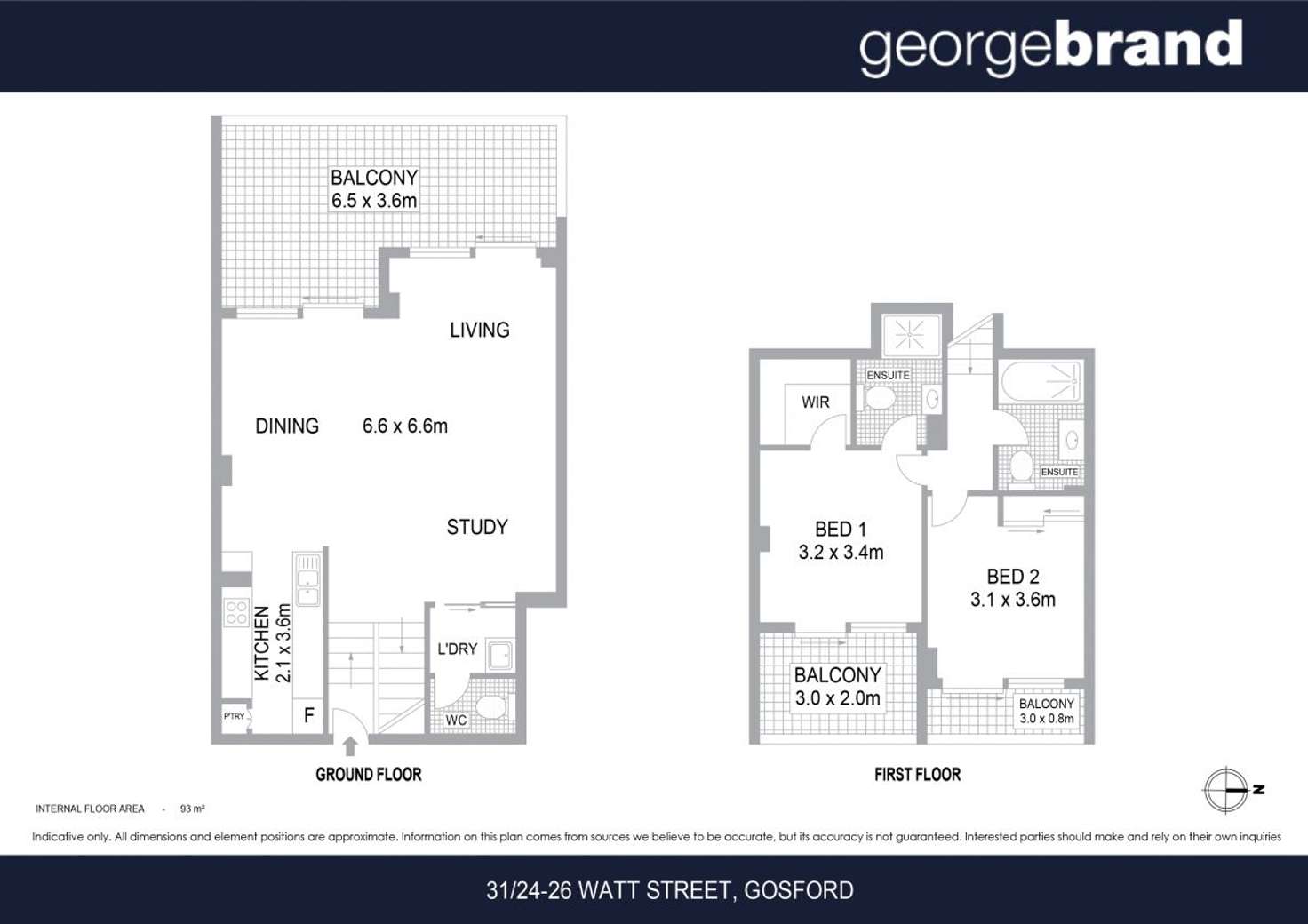 Floorplan of Homely unit listing, 31/24-26 Watt Street, Gosford NSW 2250