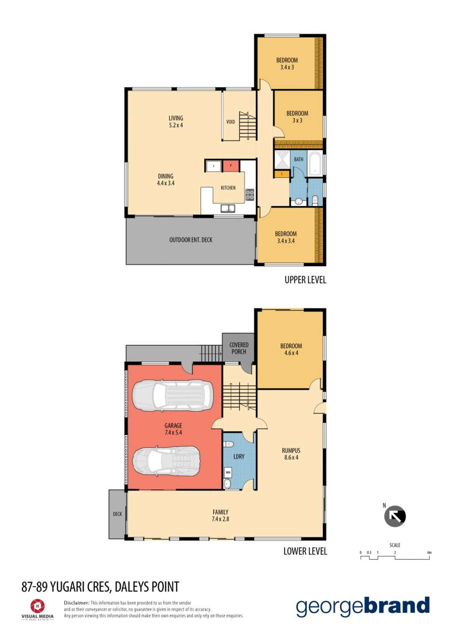 Floorplan of Homely house listing, 87 - 89 Yugari Crescent, Daleys Point NSW 2257