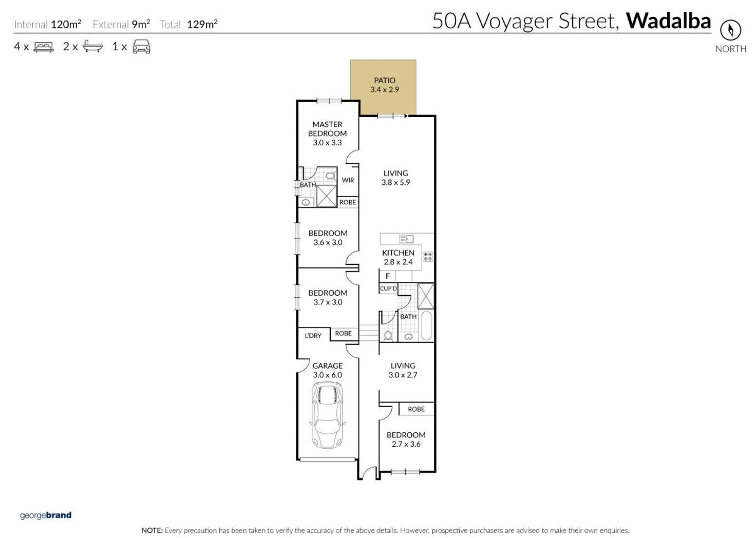 Floorplan of Homely house listing, 50a Voyager Street, Wadalba NSW 2259