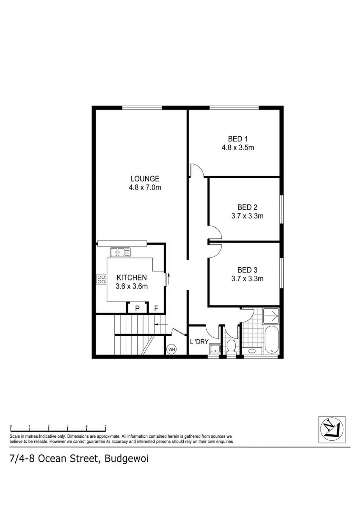 Floorplan of Homely unit listing, 7/4-8 Ocean Street, Budgewoi NSW 2262