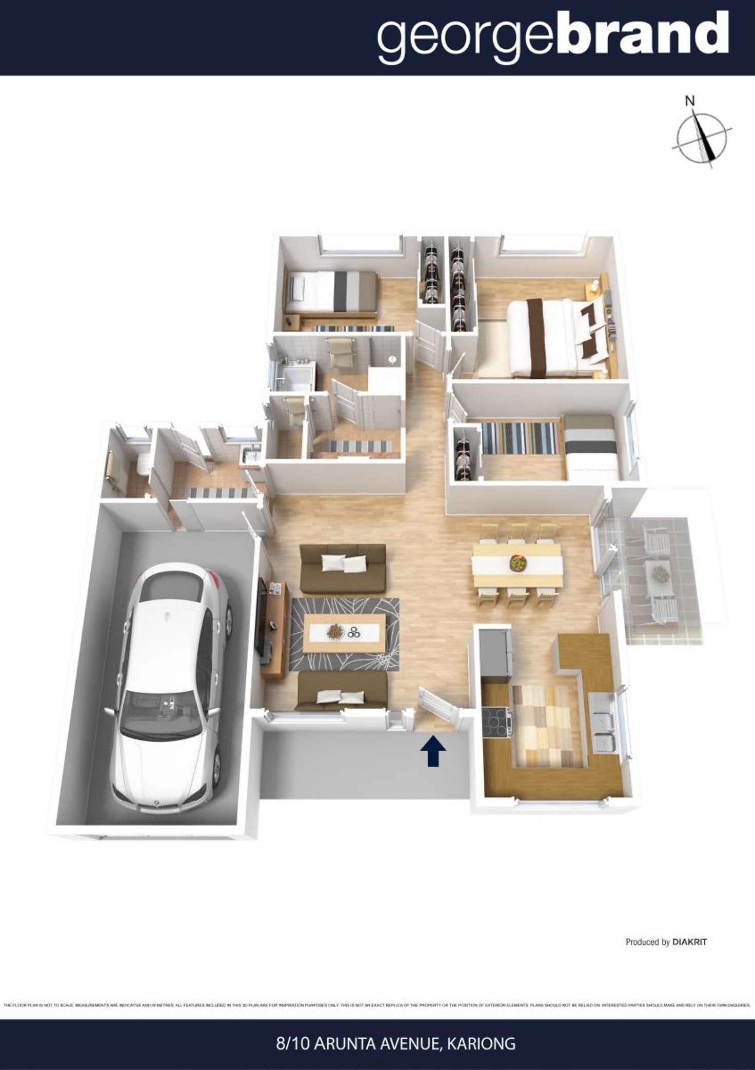 Floorplan of Homely villa listing, 8/10 Arunta Avenue, Kariong NSW 2250