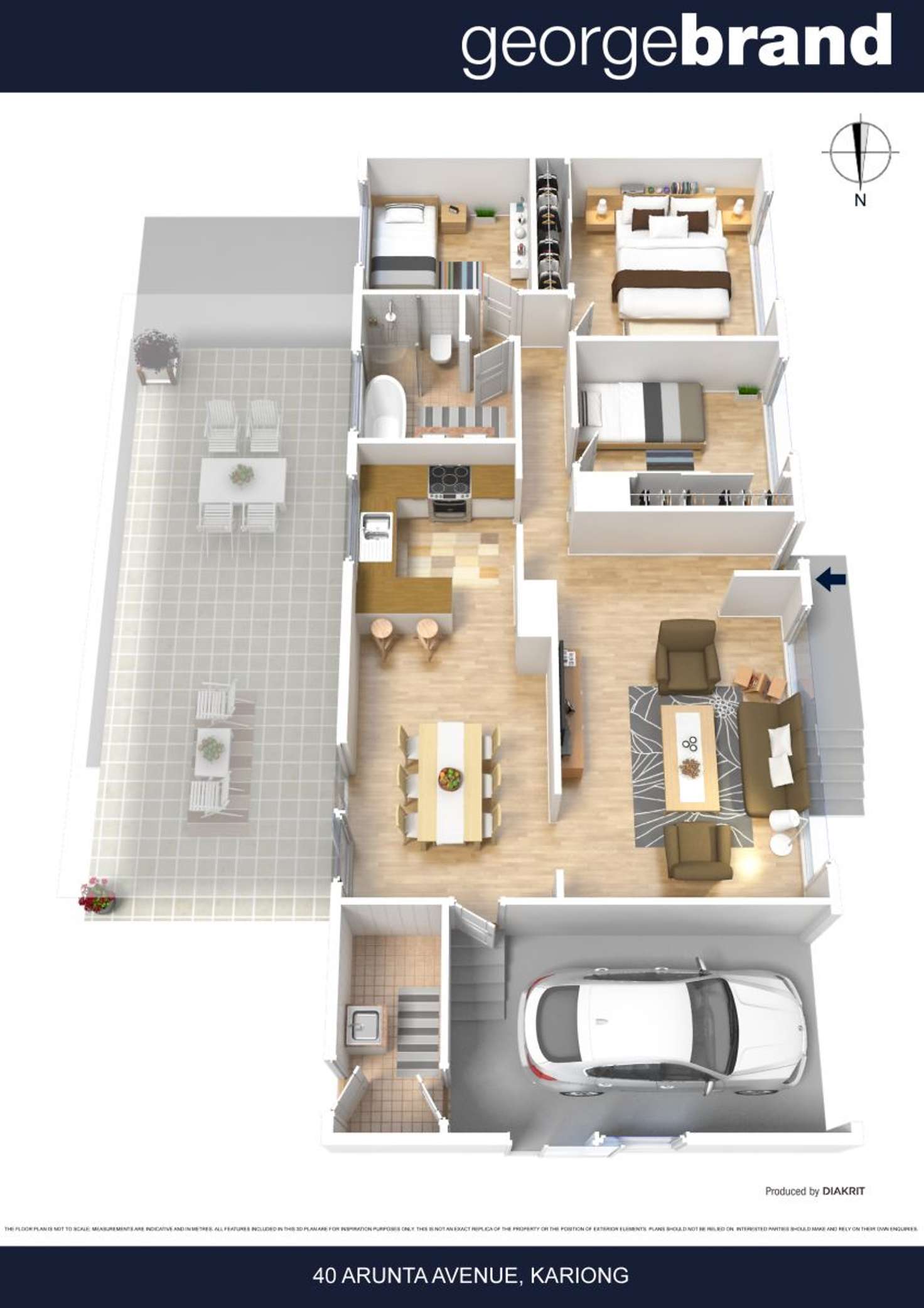 Floorplan of Homely house listing, 40 Arunta Avenue, Kariong NSW 2250