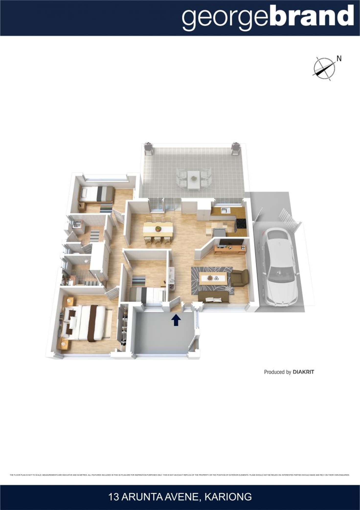 Floorplan of Homely house listing, 13 Arunta Avenue, Kariong NSW 2250