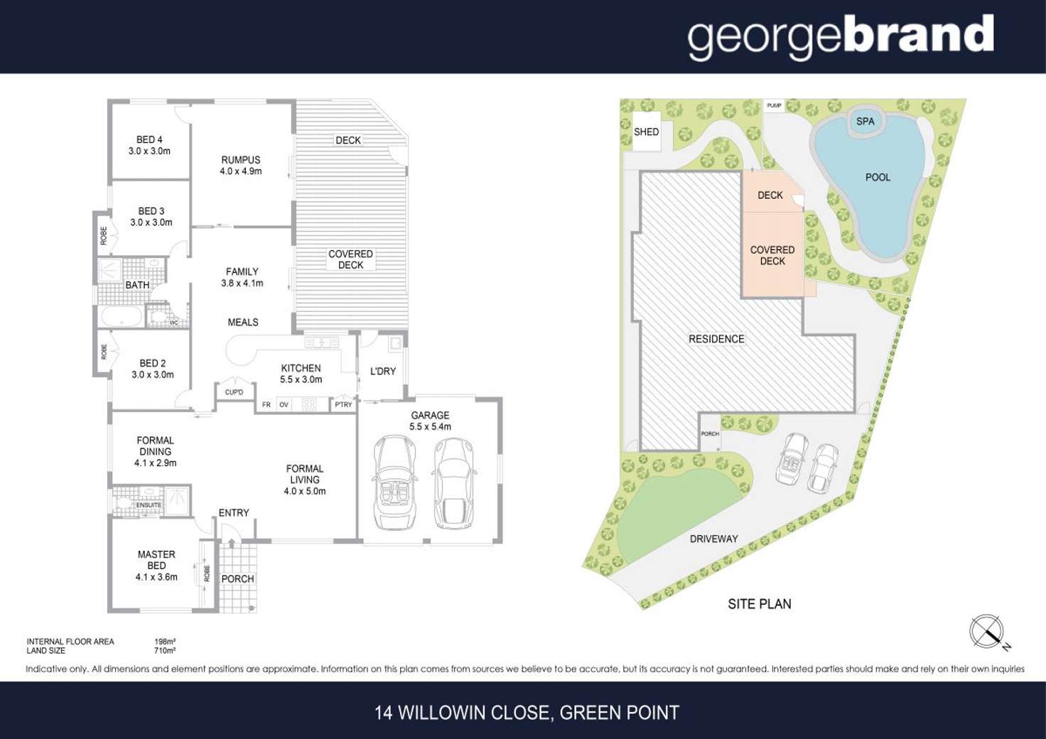 Floorplan of Homely house listing, 14 Willowin Close, Green Point NSW 2251