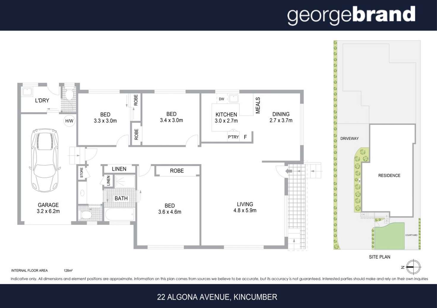 Floorplan of Homely villa listing, 22 Algona Ave, Kincumber NSW 2251