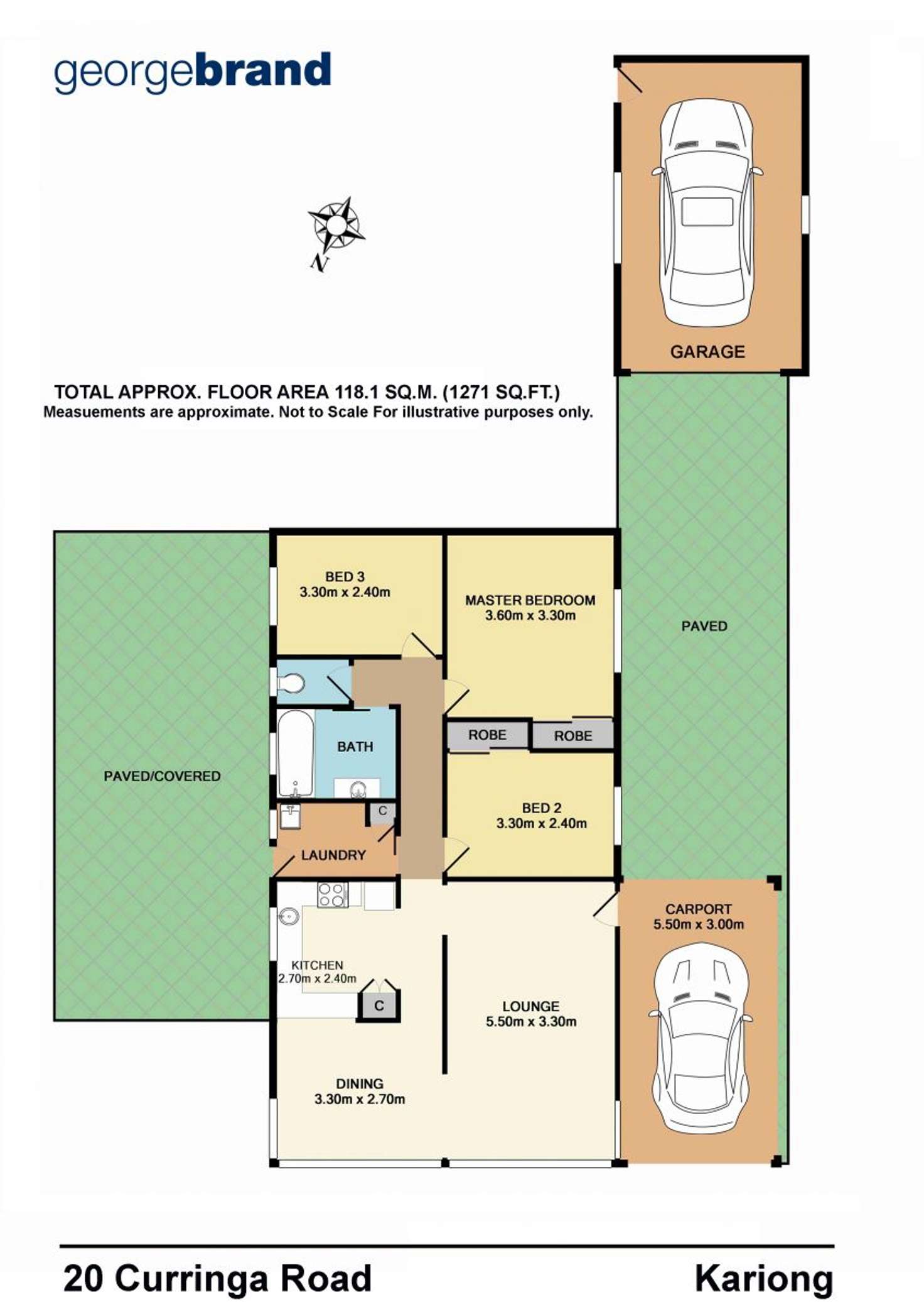 Floorplan of Homely house listing, 20 Curringa Road, Kariong NSW 2250