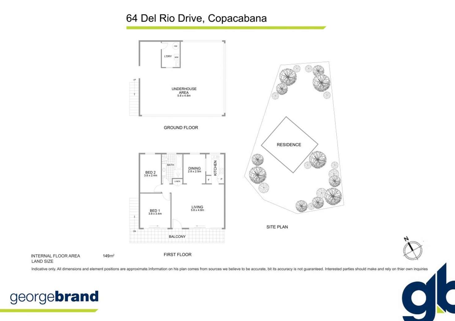Floorplan of Homely house listing, 64 Del Rio Drive, Copacabana NSW 2251