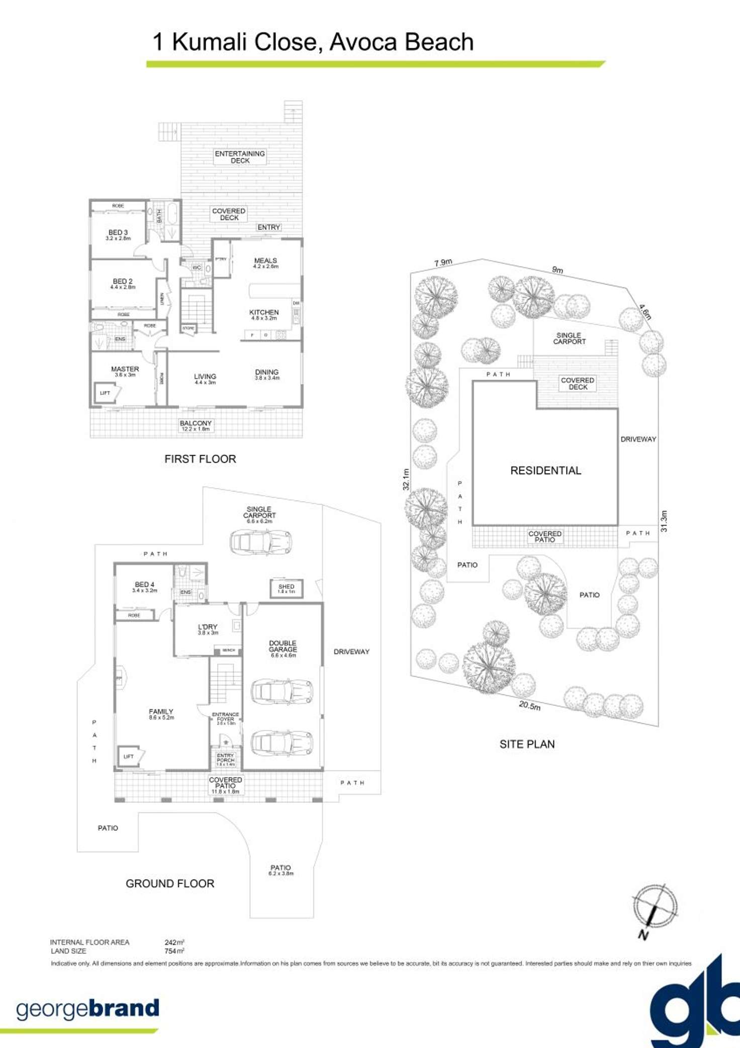 Floorplan of Homely house listing, 1 Kumali Close, Avoca Beach NSW 2251