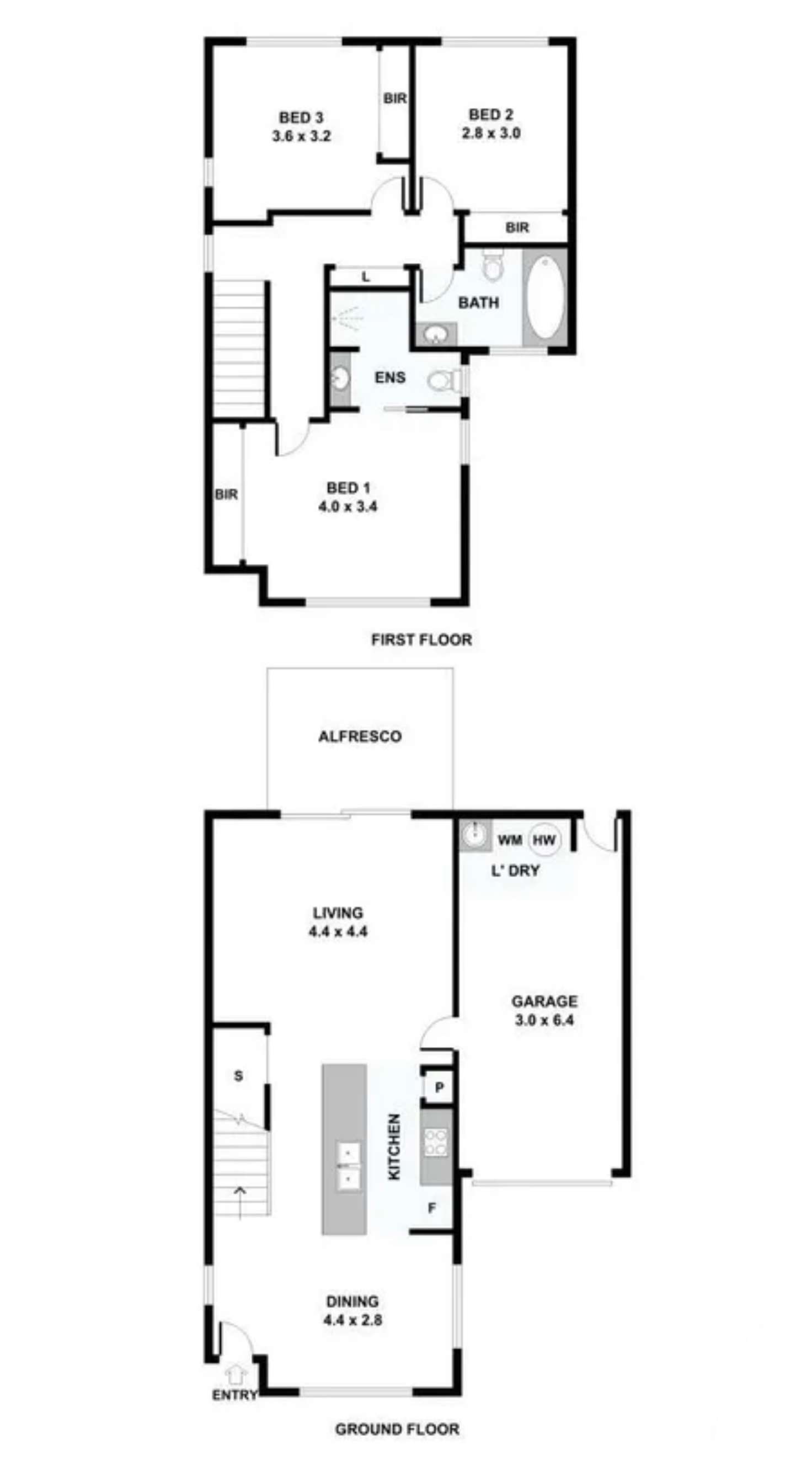 Floorplan of Homely townhouse listing, 74/51 River Road, Bundamba QLD 4304